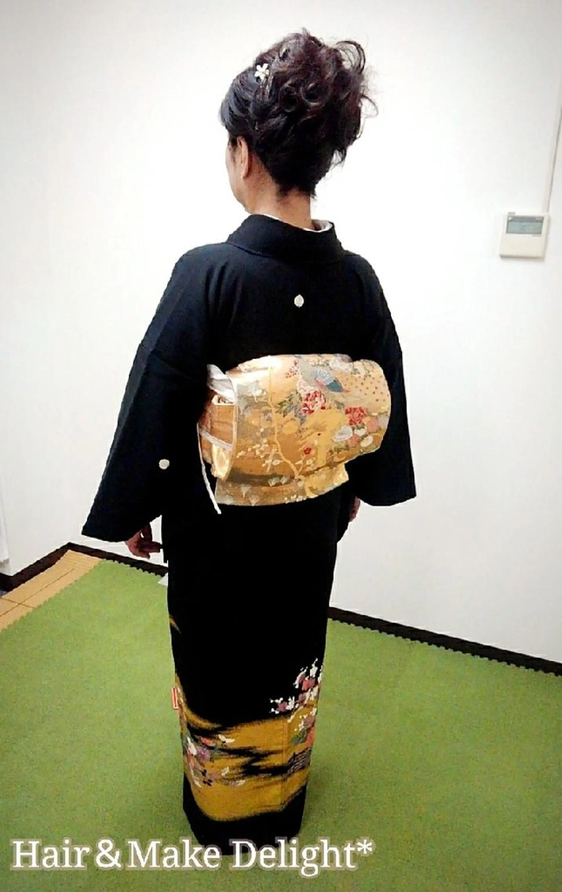 セミロング ヘアアレンジ 結婚式・ブライダル 着付け Hair&Make Delight*のヘアスタイル