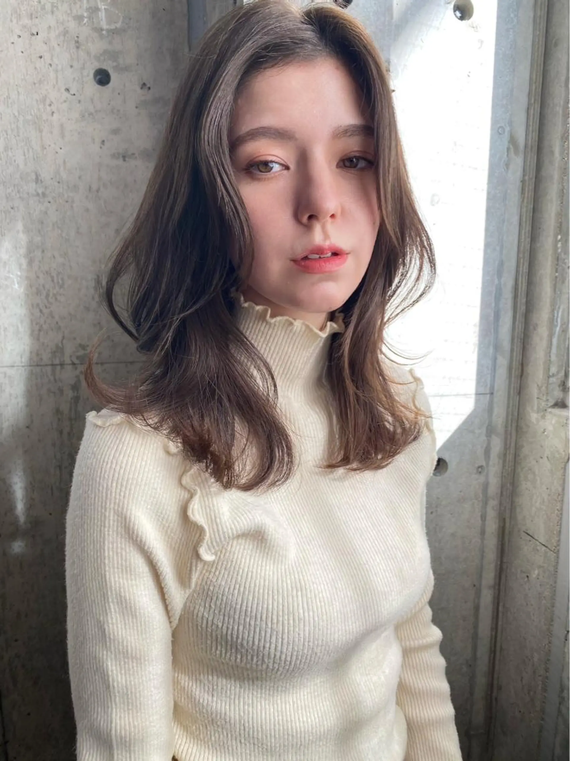 ミディアム カラー カット ヘアカラー トリートメント 似合わせカラーパーマ 🌿kitin米川のヘアスタイル