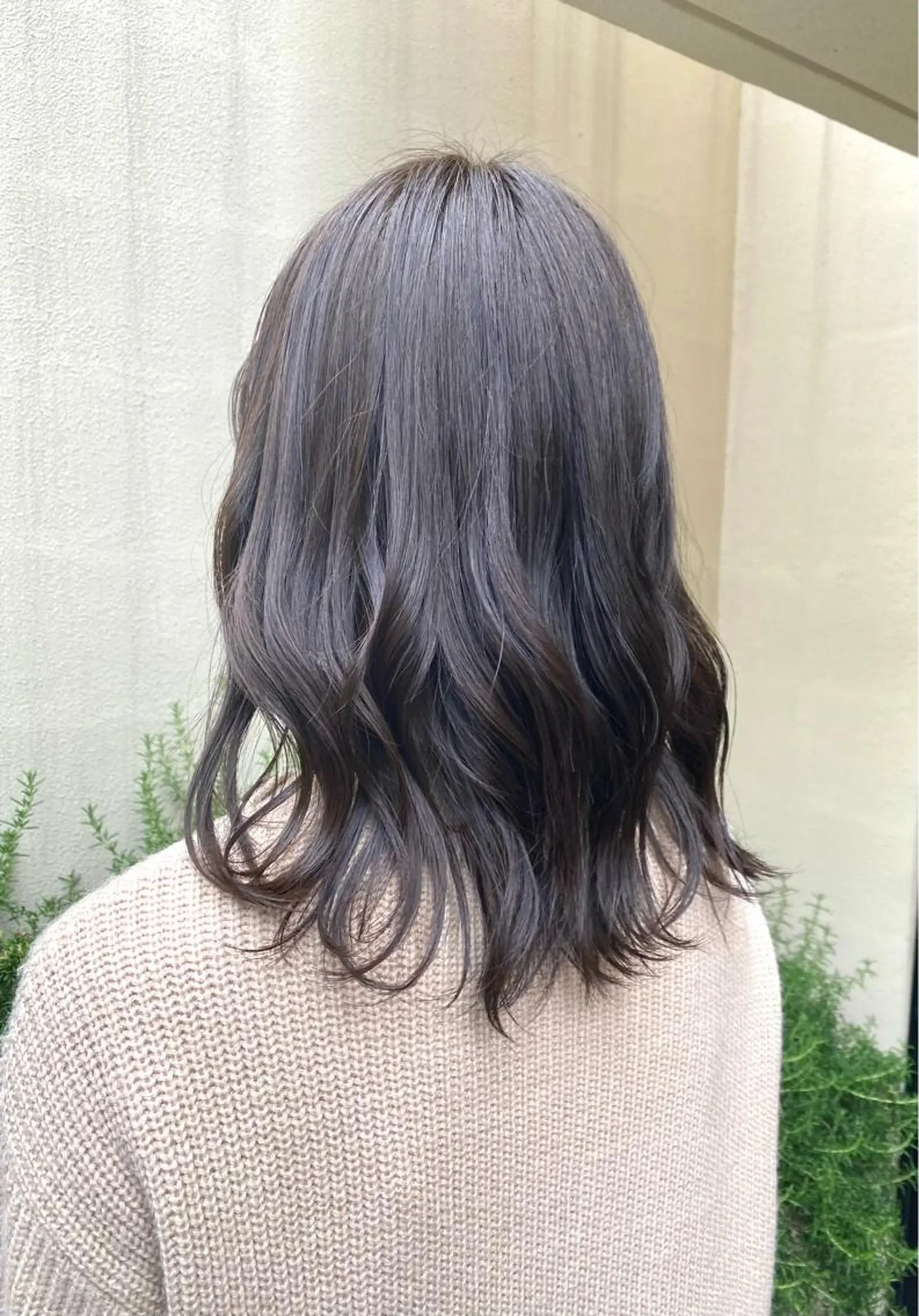 ロング カラー ブルーカラー ブルーグレー ブルーグレージュ グレージュ Aujuaソムリエ 🎨‎♡HARUのヘアスタイル
