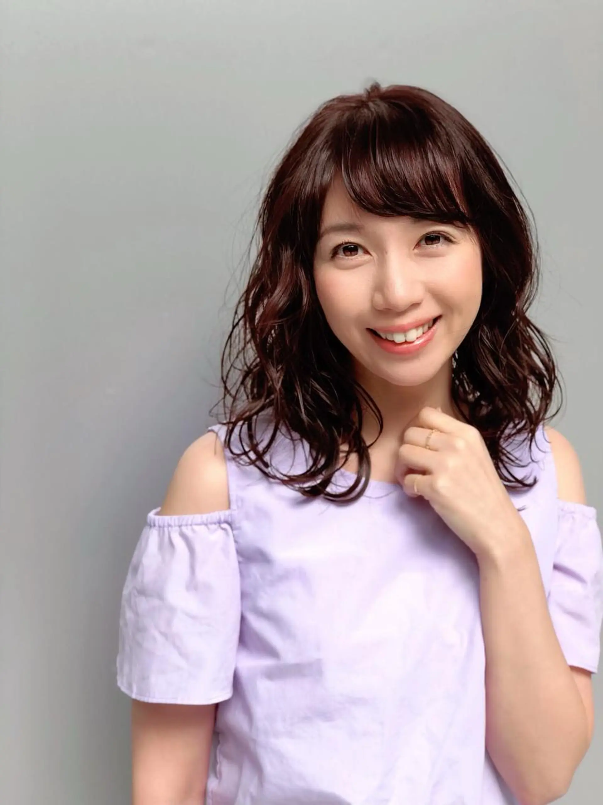 ミディアム カラー ヘアアレンジ 能登谷 きよのヘアスタイル