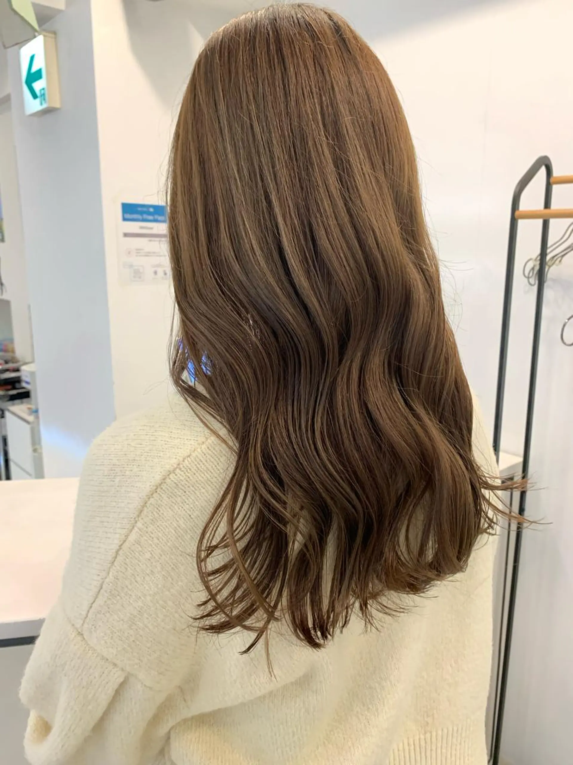 ロング カラー ヘアカラー トリートメント moeka レイヤー /艶カラー/韓国のヘアスタイル