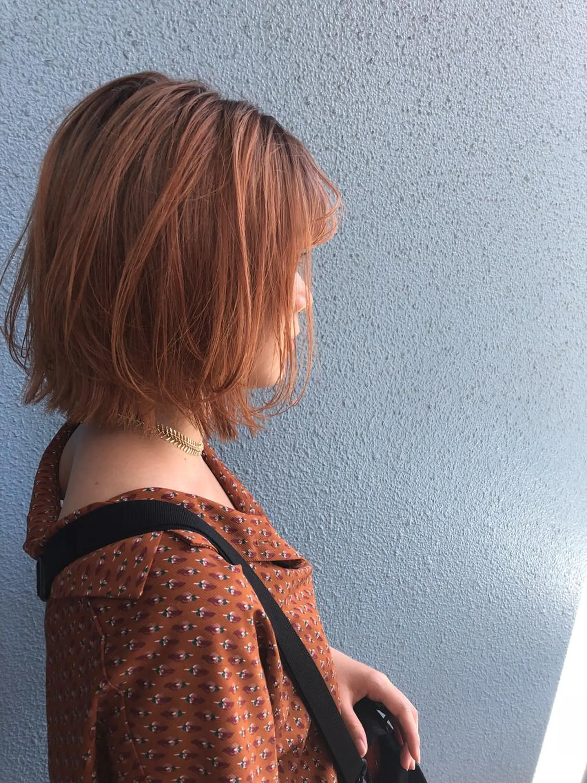 ミディアム カラー ベージュカラー ブリーチ オレンジ 外国人風カラー Pia hair Design Yakuin所属・Pia ツボイ ケイタのヘアスタイル