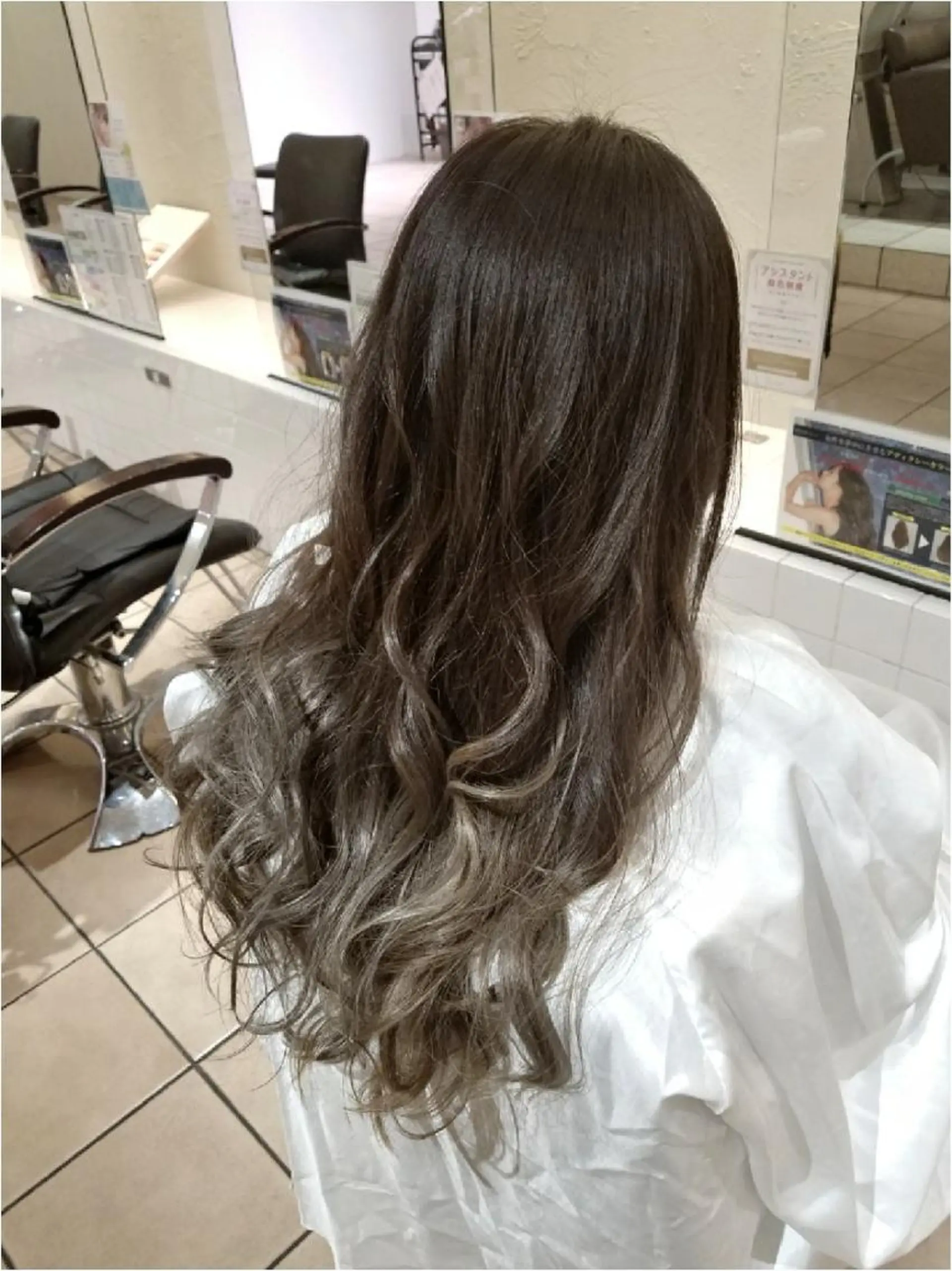 カラー ヘアアレンジ グレージュ 【髪質改善美容師】t occa茨木篠原健太のヘアスタイル