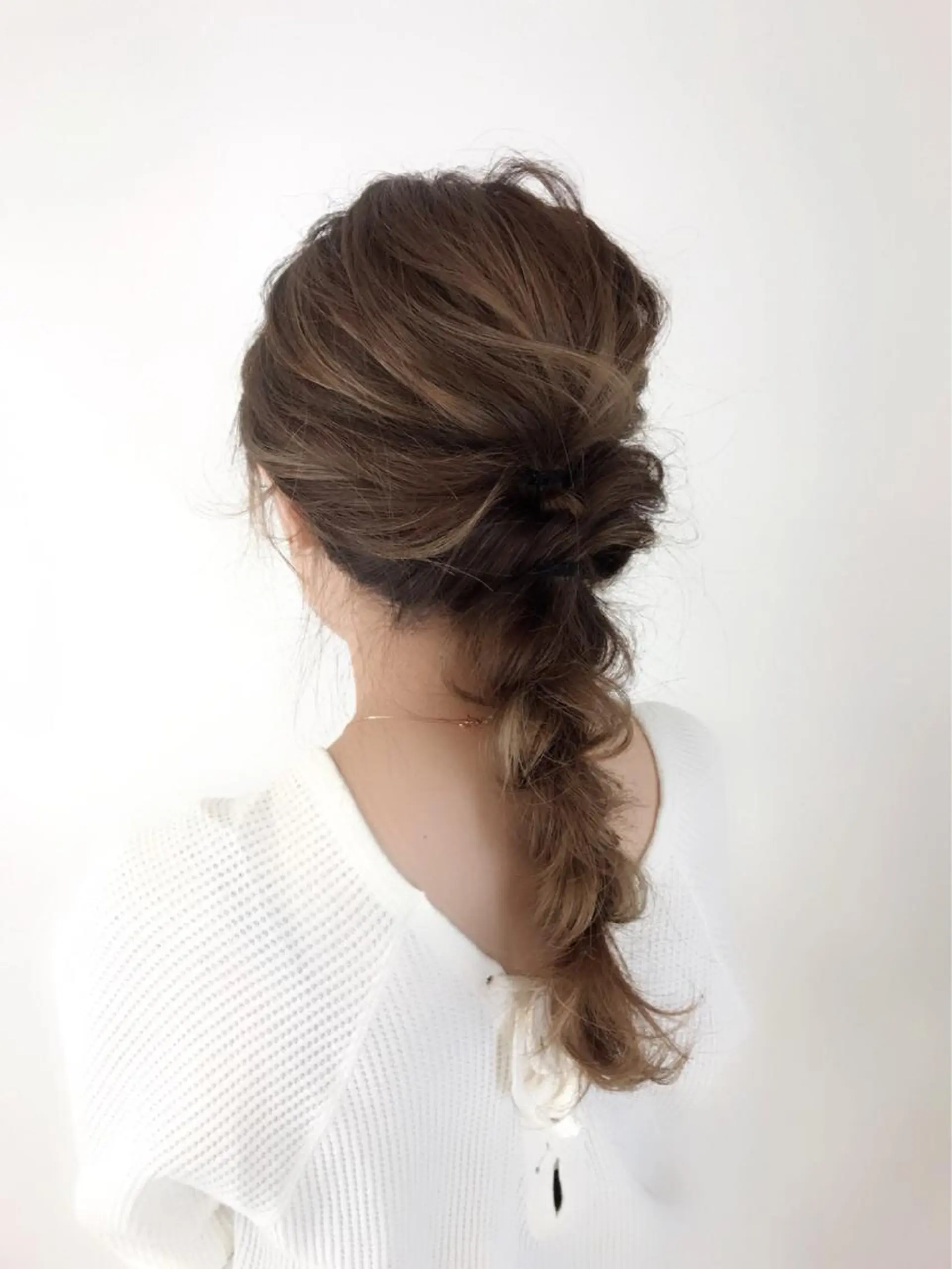 ロング ブリーチなしダブル/ レイヤーカット 小棹のヘアスタイル