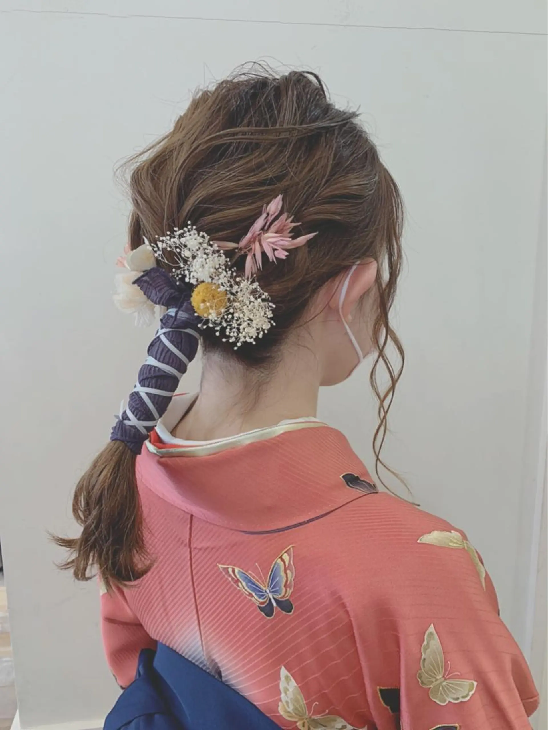 ミディアム ヘアアレンジ 着付け ぱつっとボブ/ 小野あかねのヘアスタイル