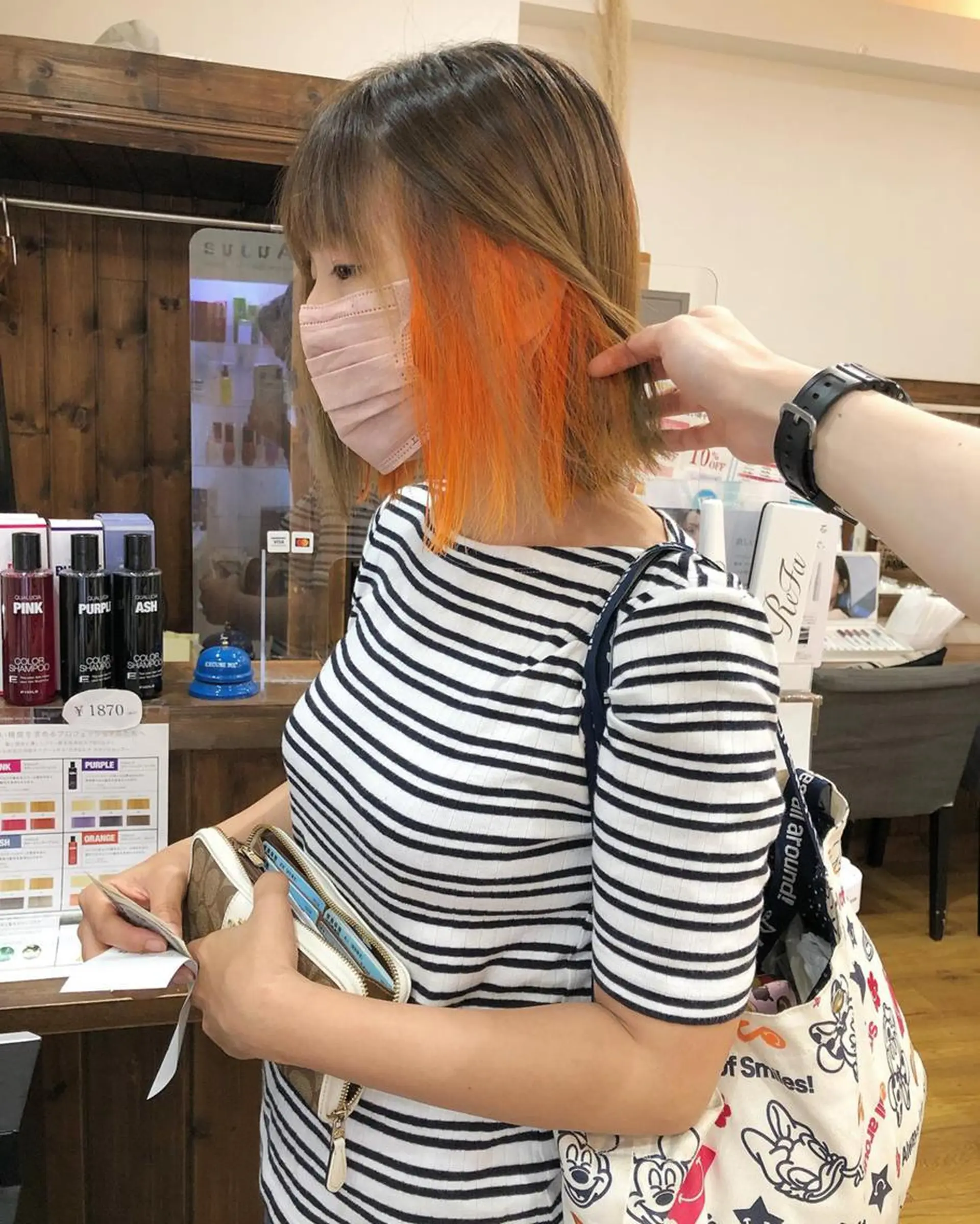 カラー アッシュ ブリーチ ダブルカラー グラデーションカラー グレージュ 🌈ハイトーン/ ワタル🌈のヘアスタイル