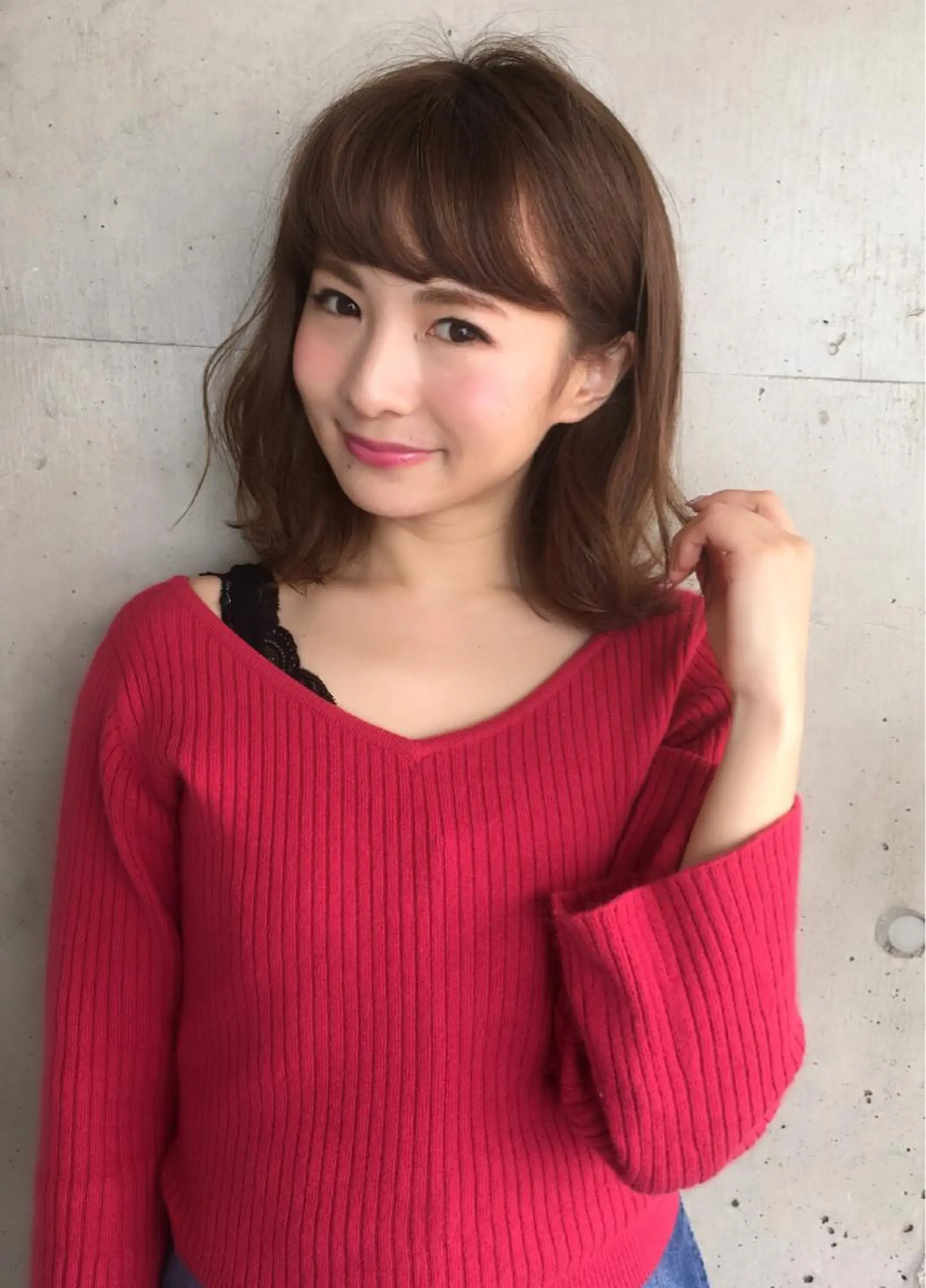 ミディアム パーマ ミディアムパーマ ストレートパーマ Lumderica(ラムデリカ)所属・横浜/元町/石川町 ラムデリカYUKAのヘアスタイル