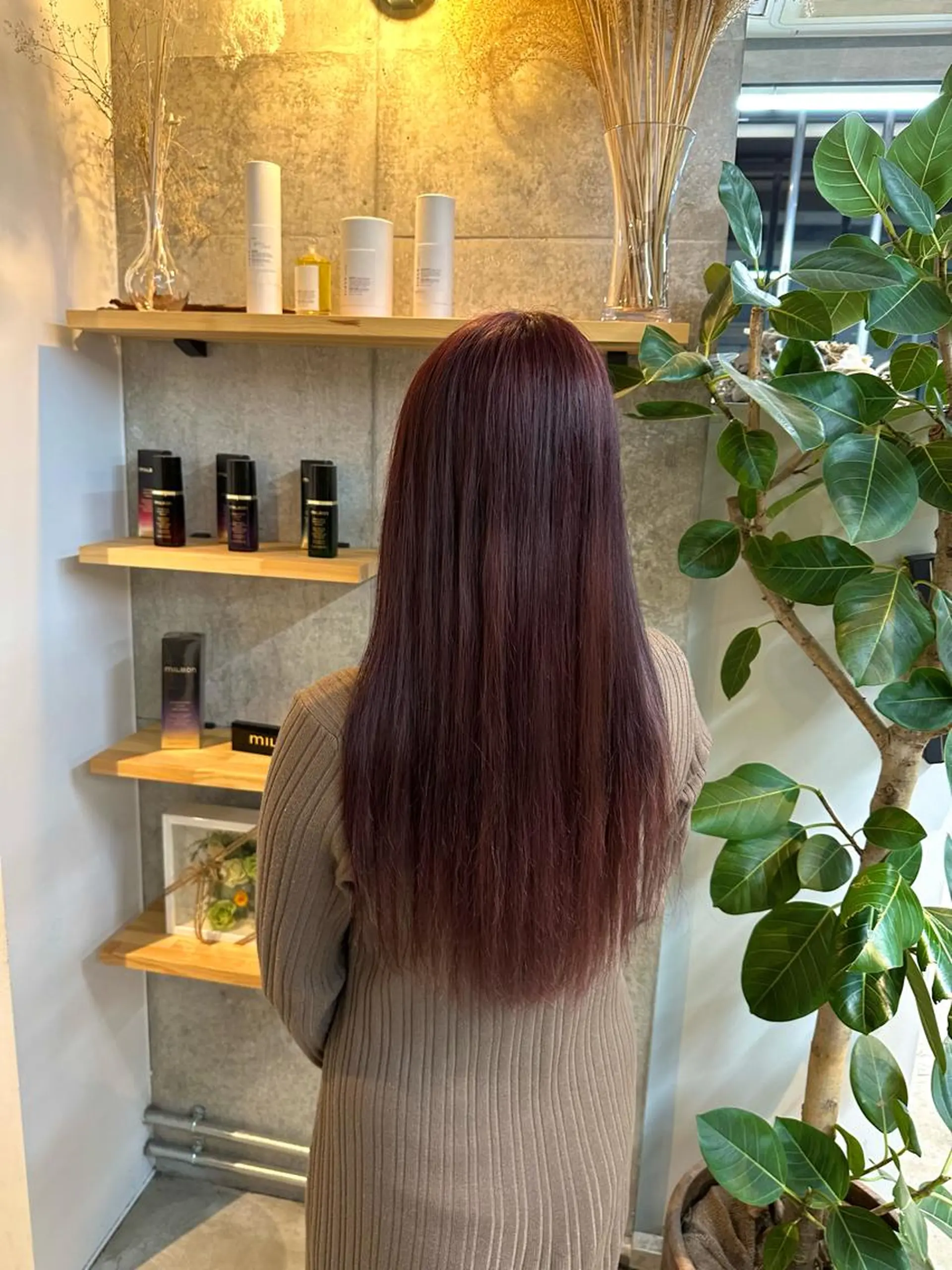 セミロング カラー ヘアカラー ハイトーンカラ ー/小川のヘアスタイル