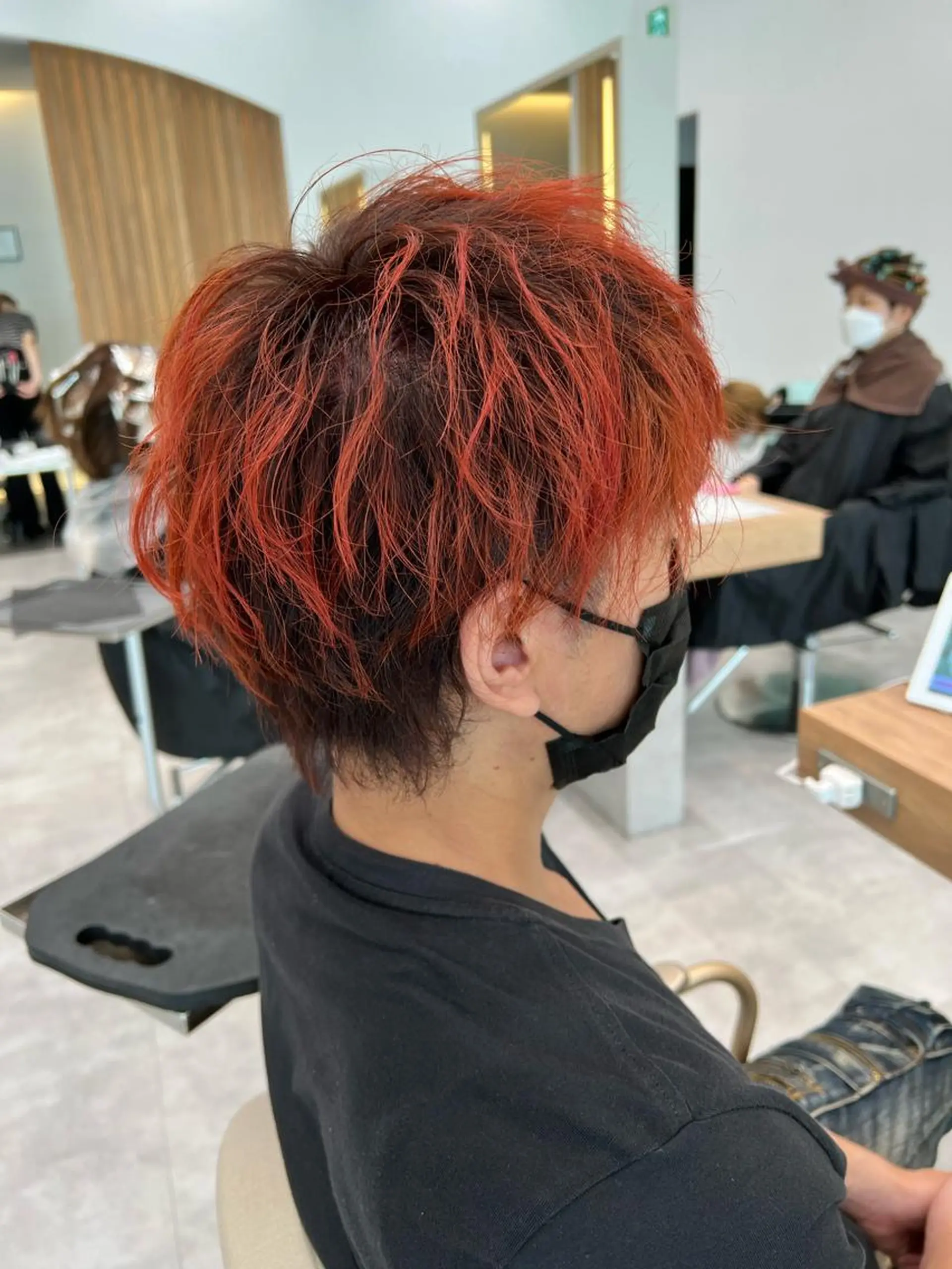 カラー メンズ ヘアカラー トリートメント ヘッドスパ 一ノ瀬 蘭のヘアスタイル