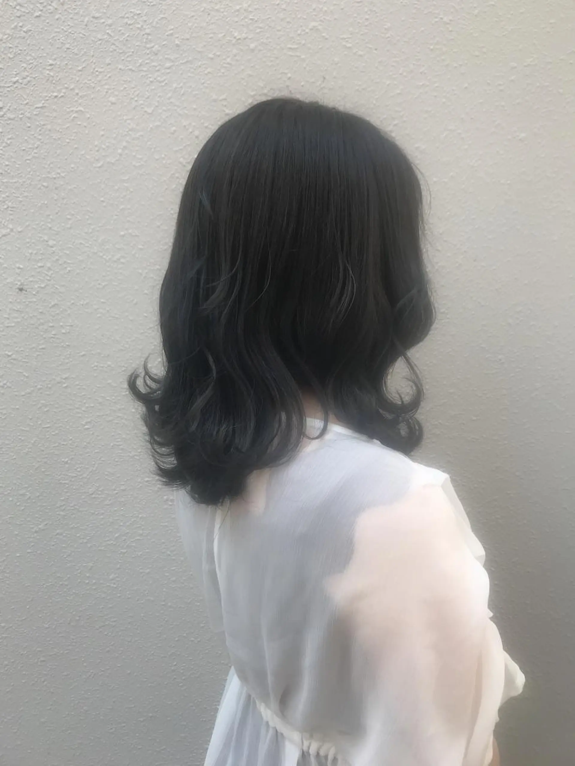 セミロング カラー ブルーカラー ヘアカラー トリートメント ヘアセット ✂️似合わせの魔術師 石田一樹✂️のヘアスタイル