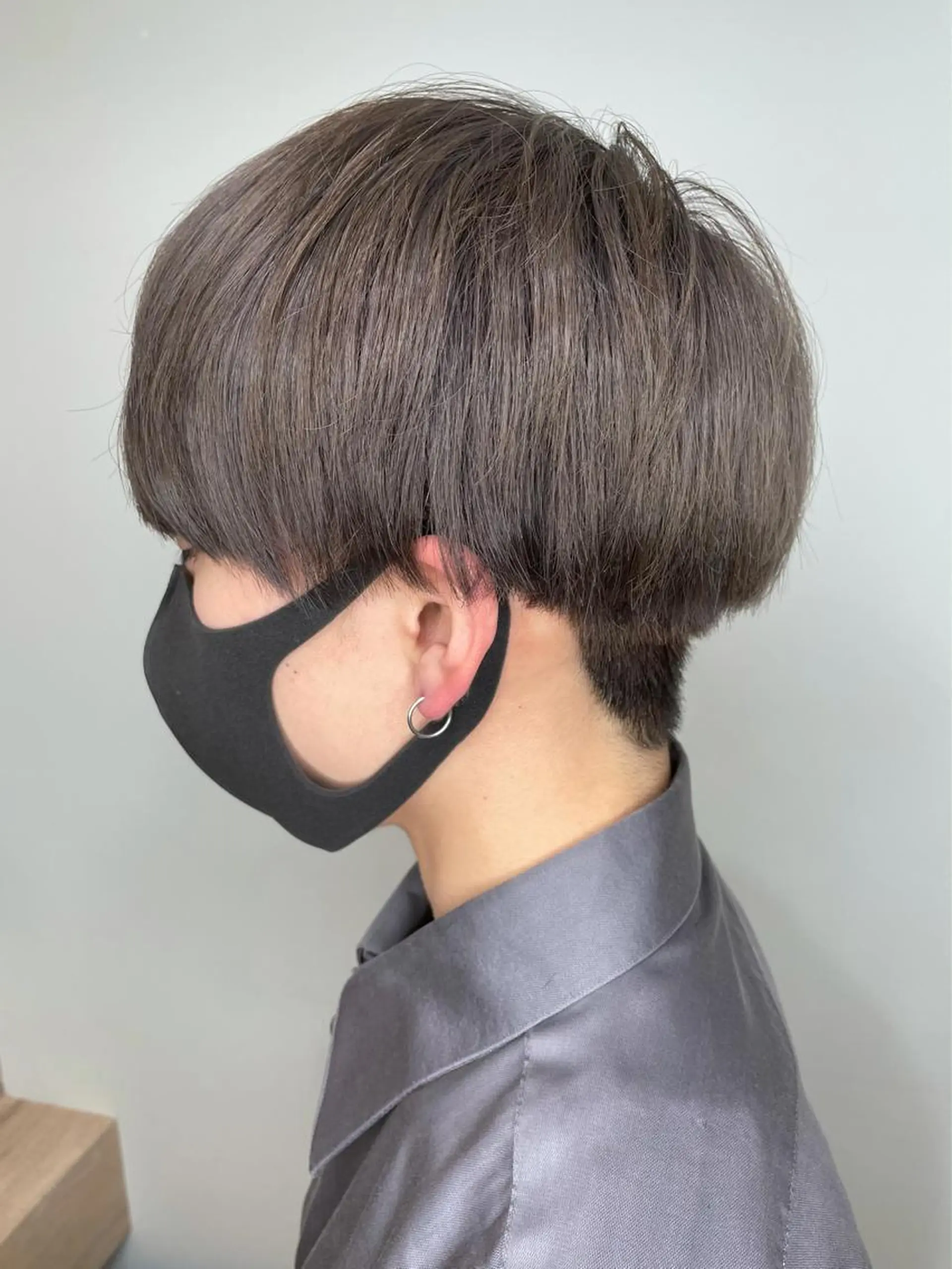 ショート カラー メンズ グレージュ ミルクティーグレージュ ヘアカラー トリートメント 佐藤 魁人のヘアスタイル