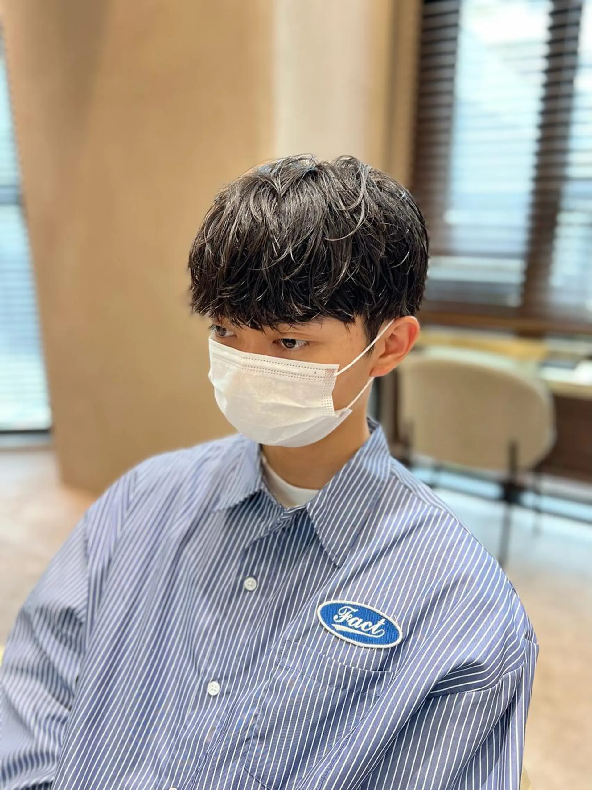 ショート パーマ メンズ カット パーマ トリートメント fifth JINGUMAE所属・波巻きスパイラルパー マ/シャドウパーマ駿のヘアスタイル