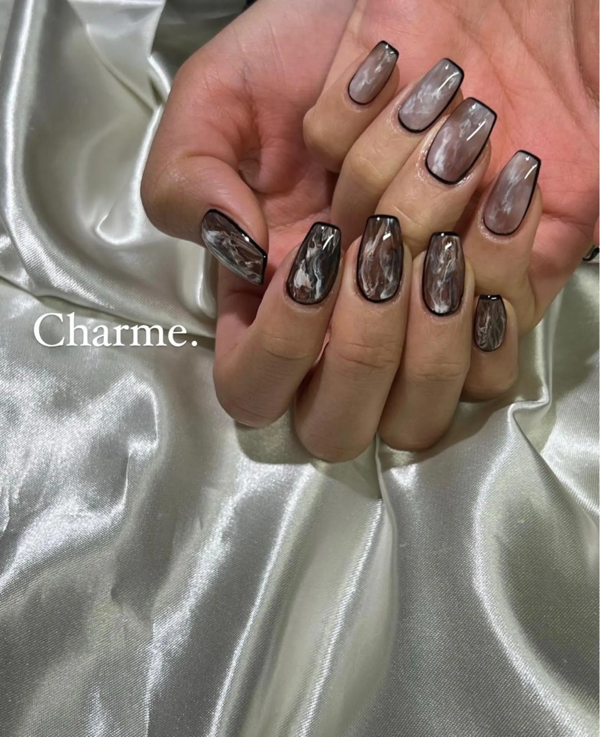 ネイル 持ち込み ニュアンスネイル Charme. NOBUKOのネイルデザイン