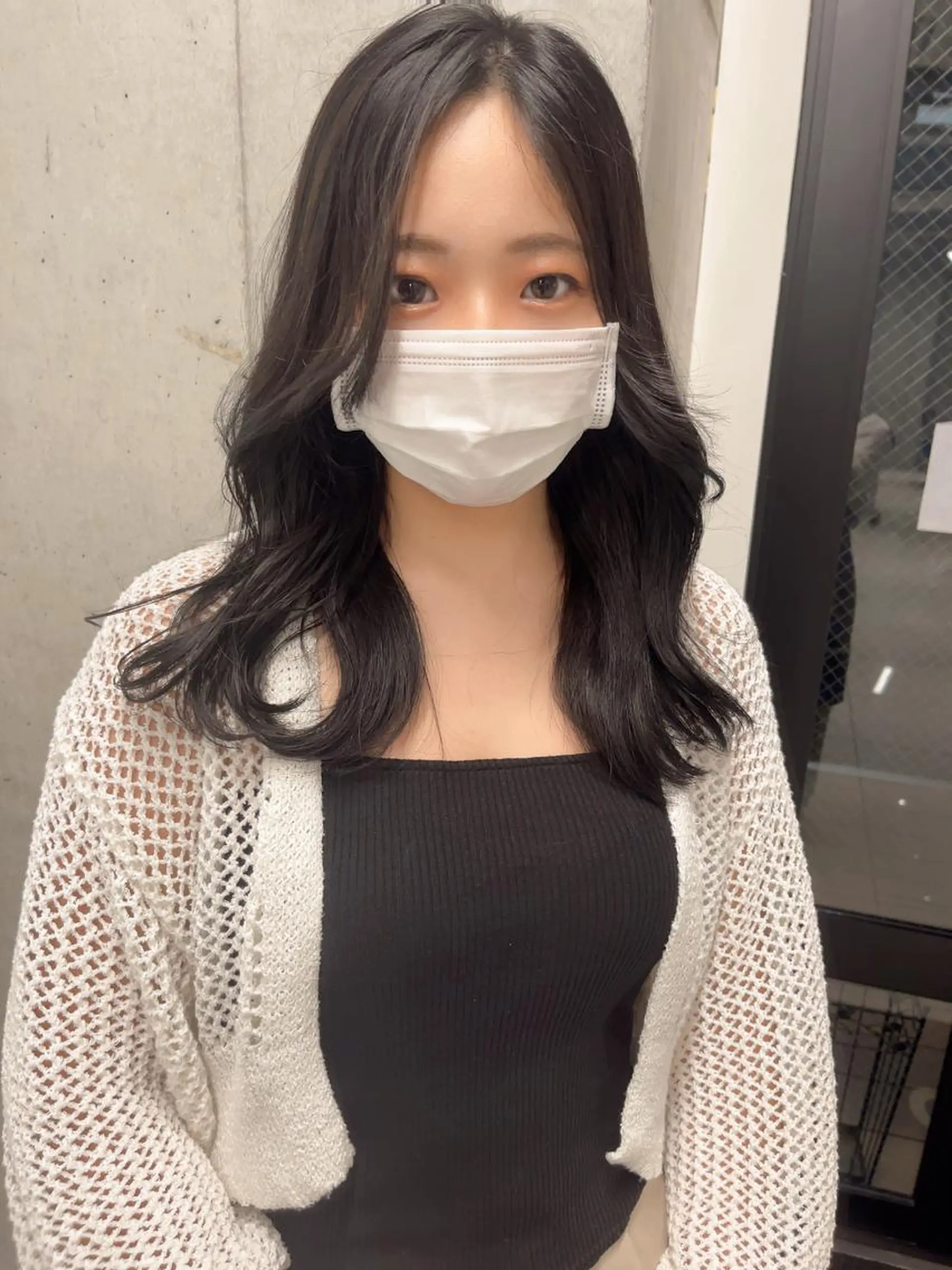 セミロング カラー トリートメント りおな/エクステ /ミルクティーカラーのヘアスタイル