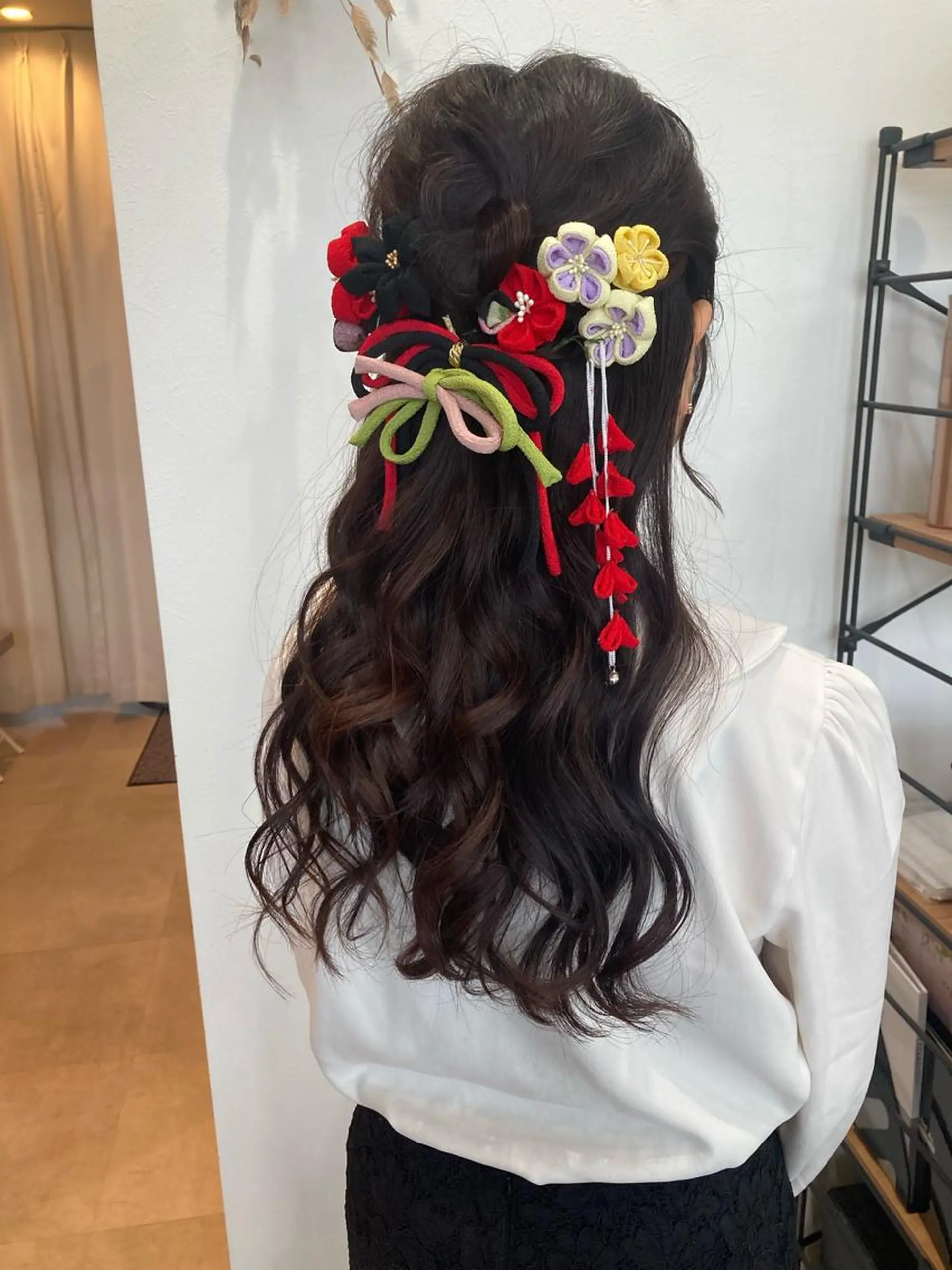 ロング ヘアセット ✨色持ちの良い艶 カラー✨蟹江真世のヘアスタイル