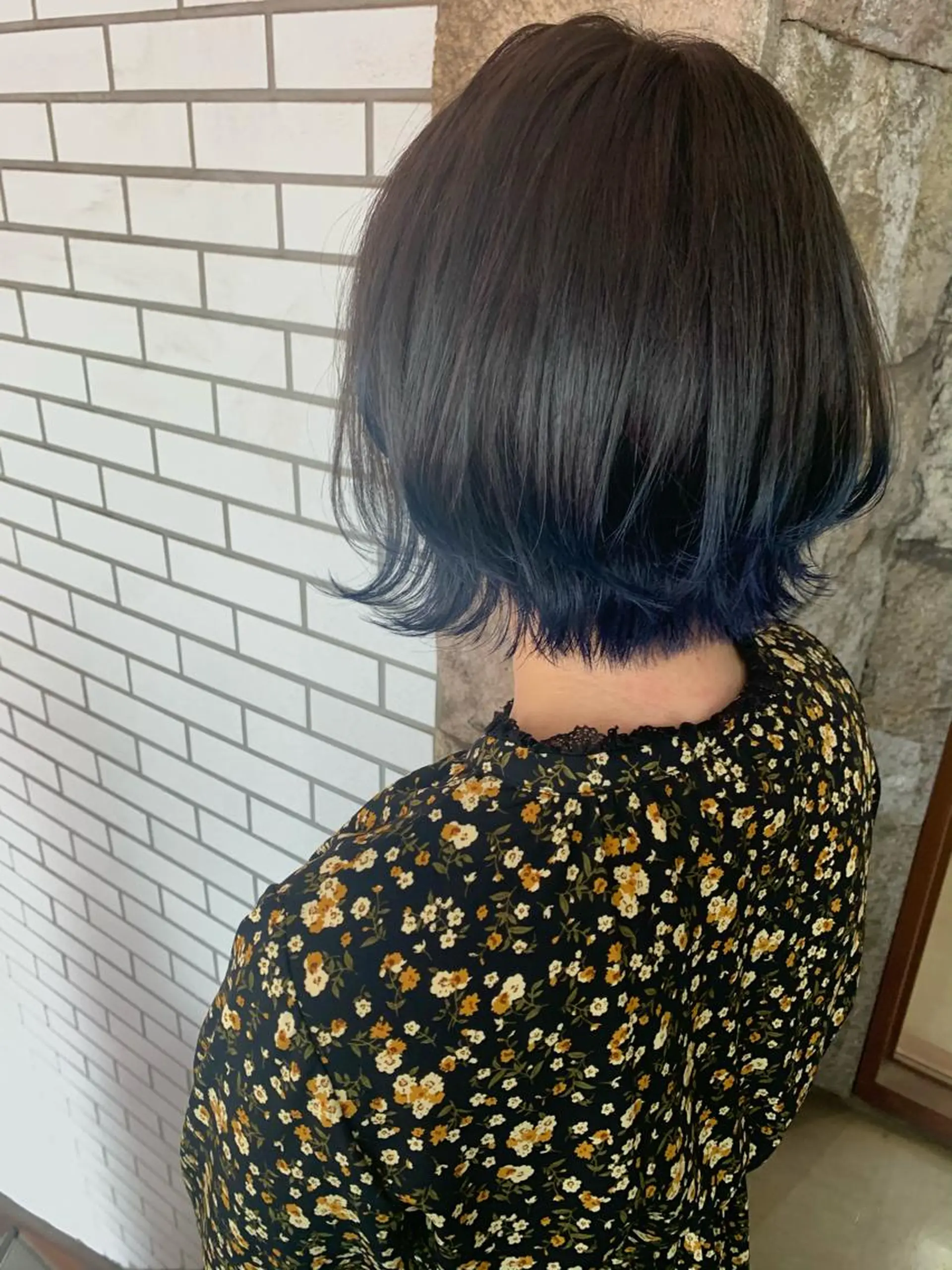 ショート カラー ネイビーカラー カット ヘアカラー オージュアソムリエ DAIKI⭐️のヘアスタイル