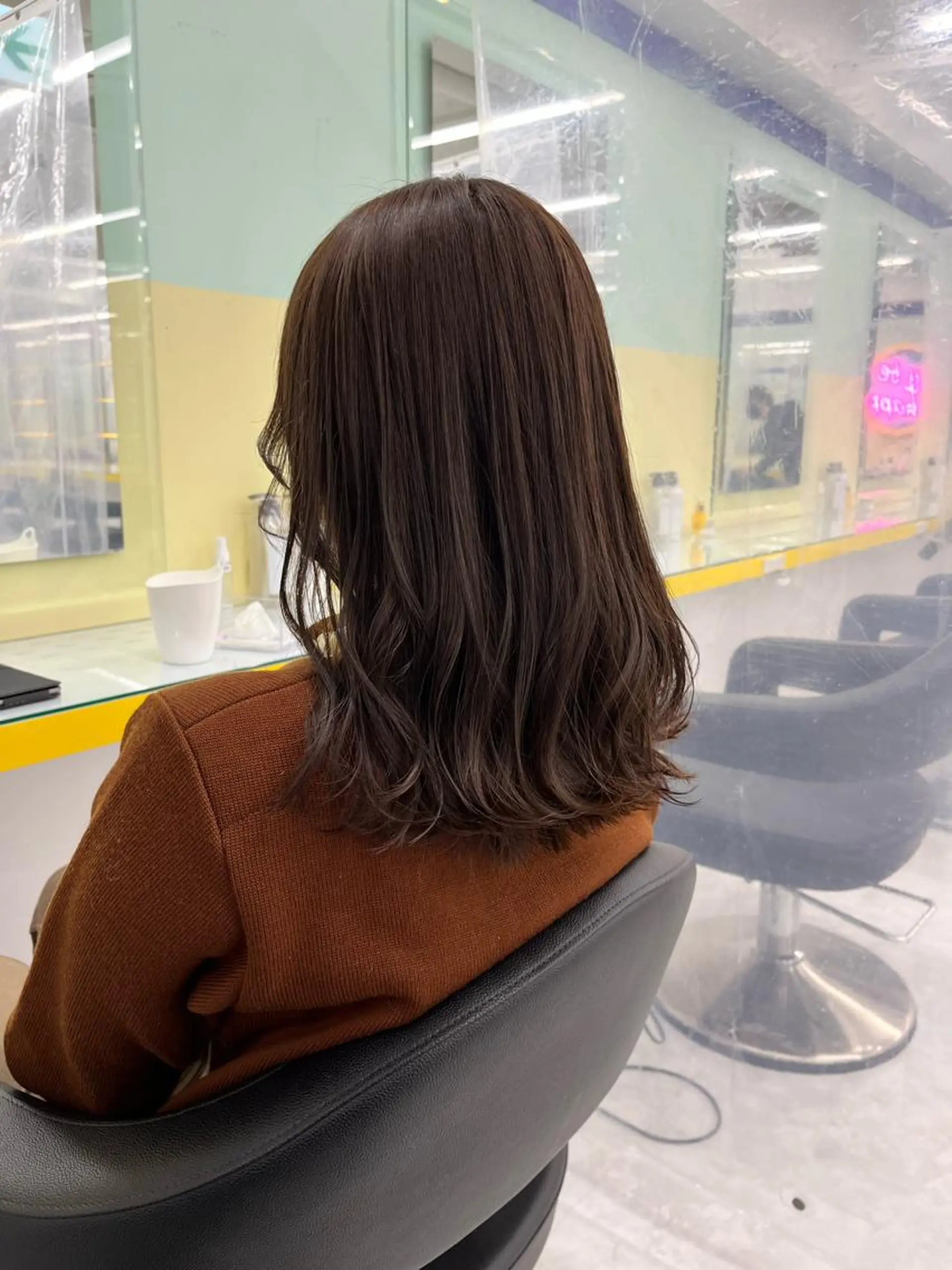 ロング ヘアカラー ヘッドスパ ヘアセット I S所属・🌿透明感カラー‪ 縮毛矯正✨かずきのヘアスタイル