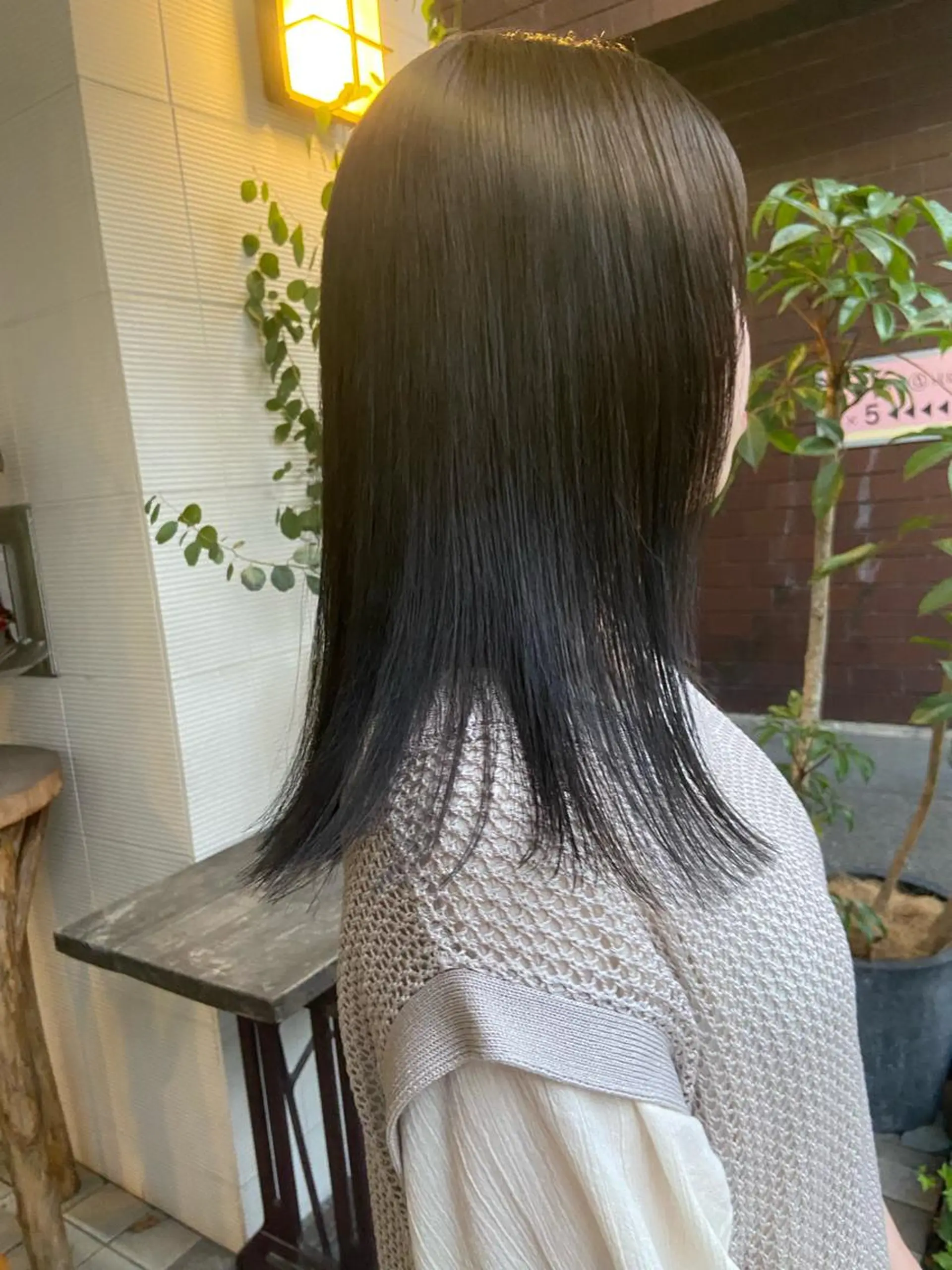 ミディアム カラー グレージュ オリーブグレージュ オリーブグレー カット ヘアカラー 縮毛矯正 トリートメント 松尾太樹 【pia】福岡美容室のヘアスタイル