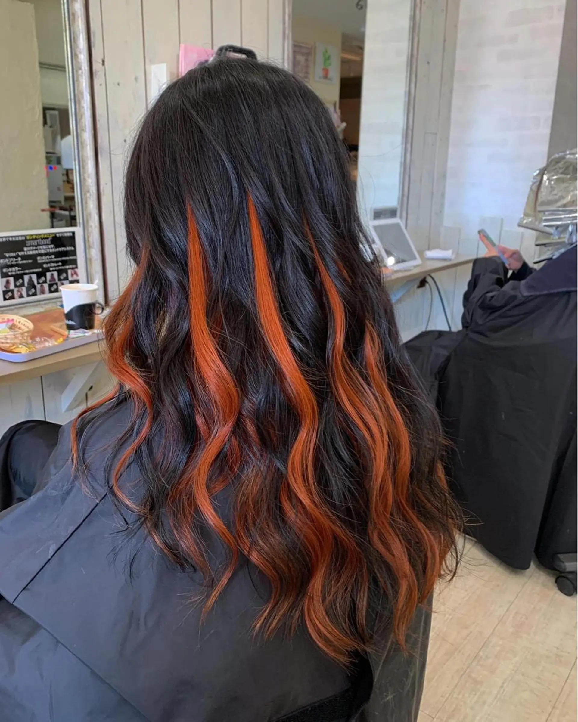 セミロング ヘアカラー 高山 滉太のヘアスタイル