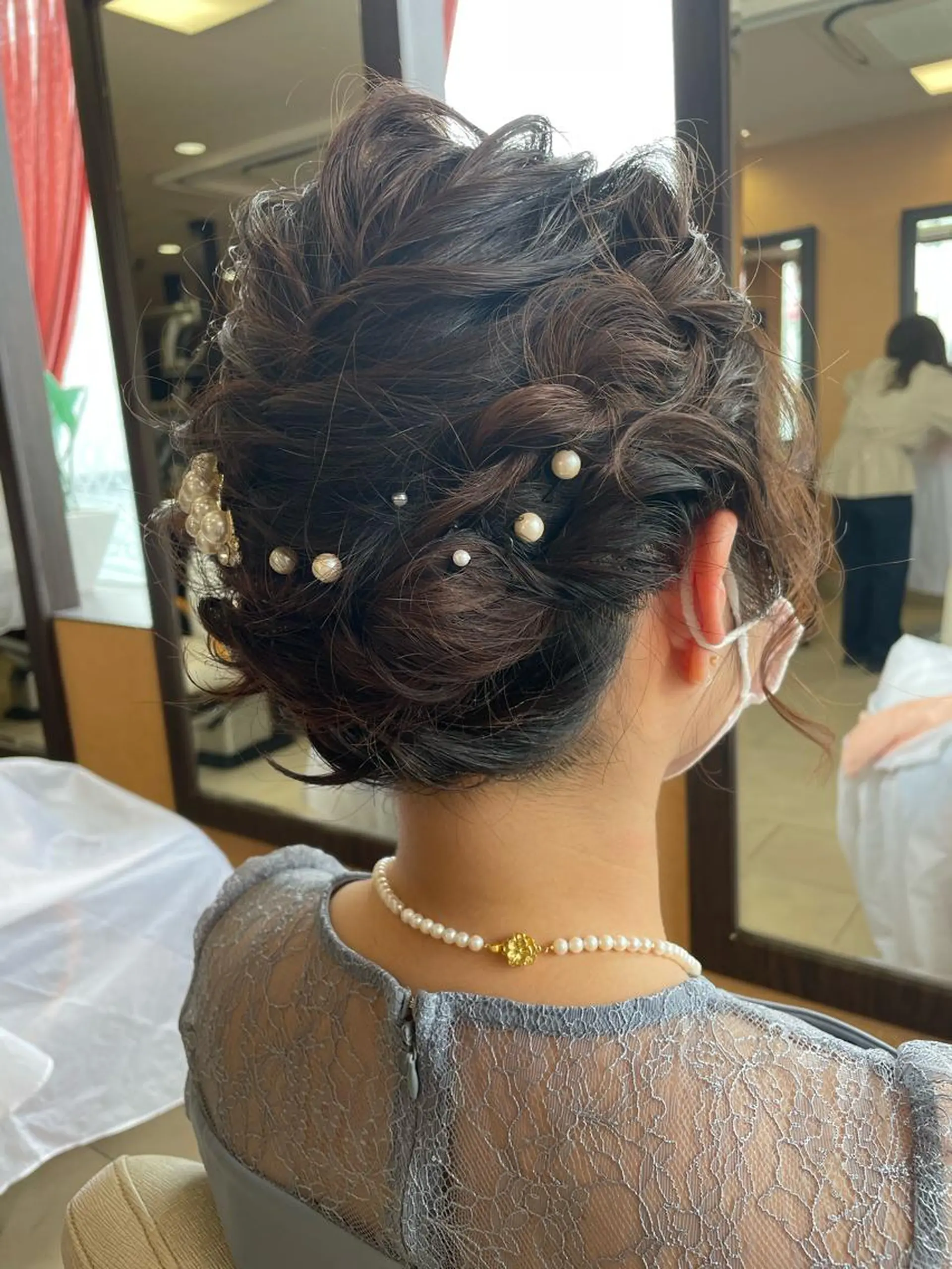 ショート ヘアアレンジ 透明感カラー✨艶髪 制作🌱山根あゆみのヘアスタイル