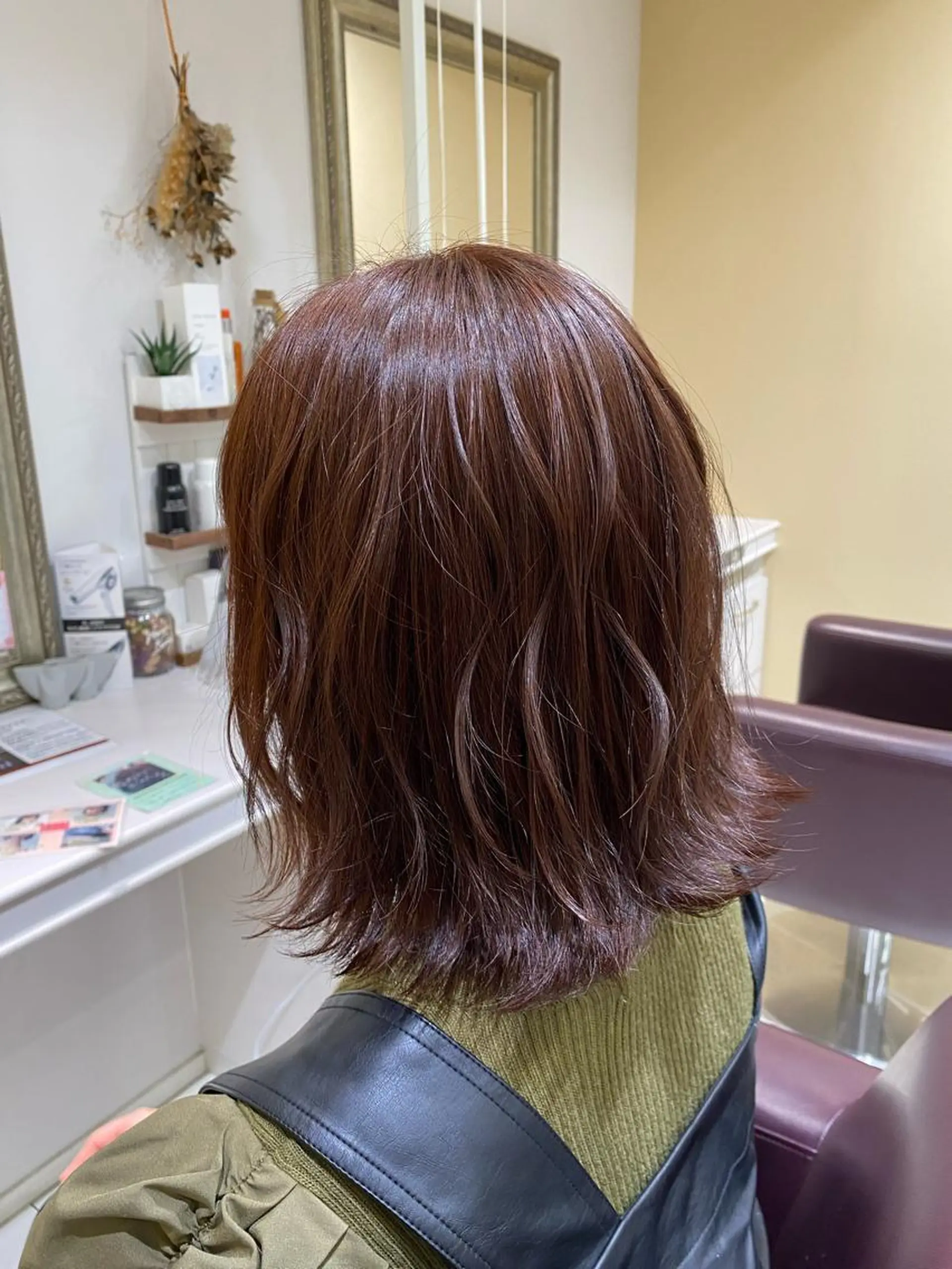 ミディアム カラー カット ヘアカラー 佐々木 拓海のヘアスタイル