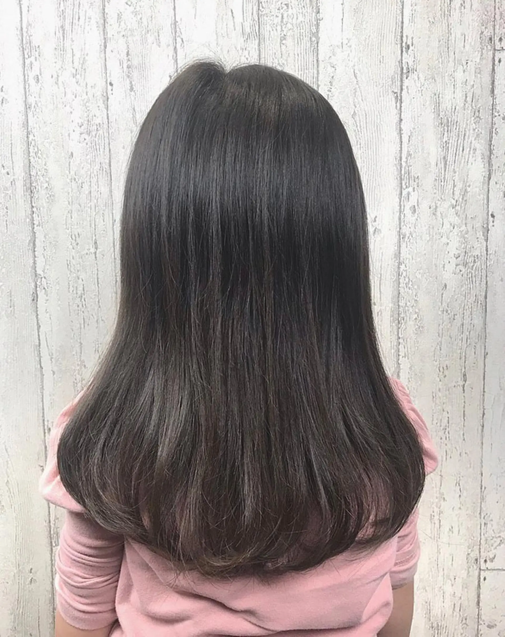 セミロング 田中 あかねのヘアスタイル