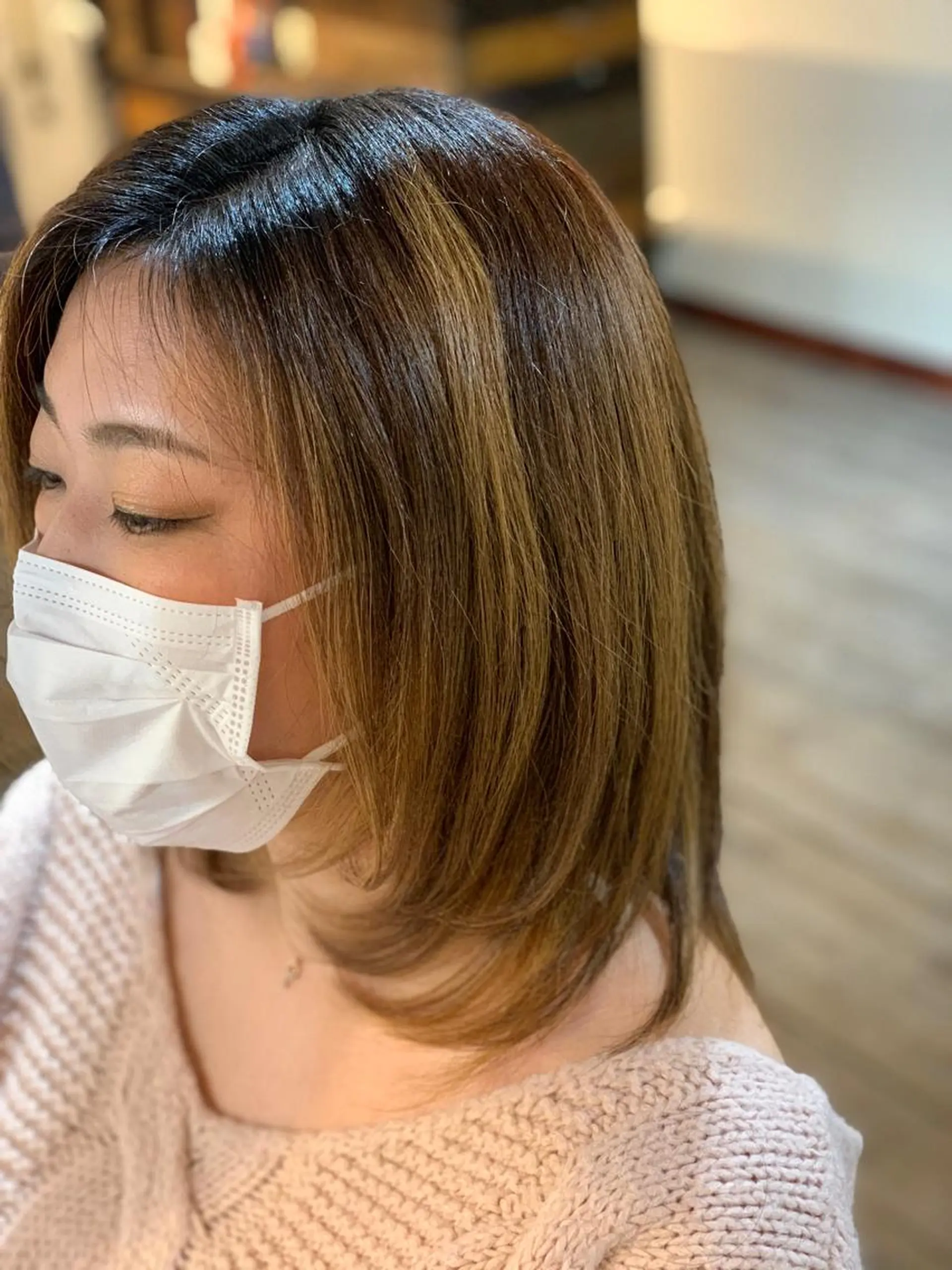 ミディアム 小顔カット ✂︎中山竜哉✂︎ 川崎スタイリストのヘアスタイル