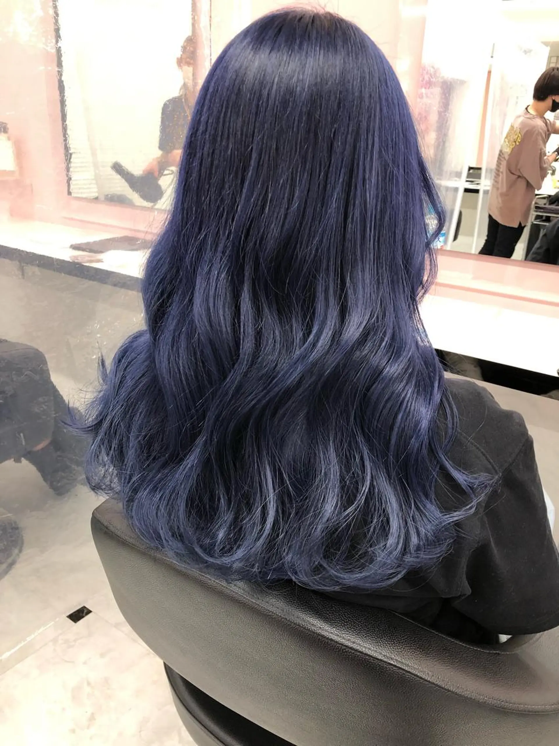 セミロング カラー ヘアカラー ヘアセット ワインレッド 🍒KAHOのヘアスタイル