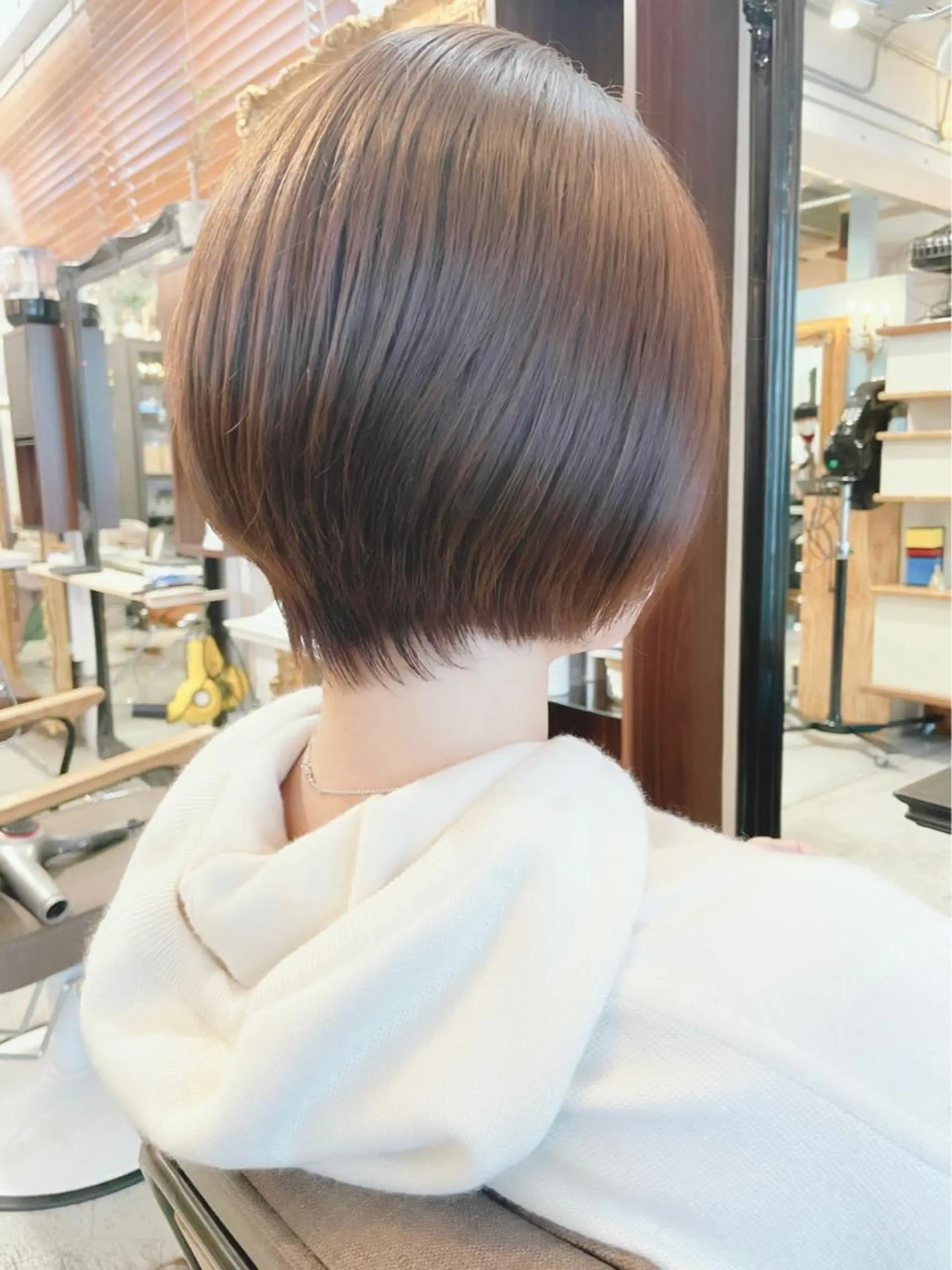 ショート カラー パーマ カット ヘアカラー トリートメント ショートボブ縮毛矯正 髪質改善のプロ山道潤のヘアスタイル