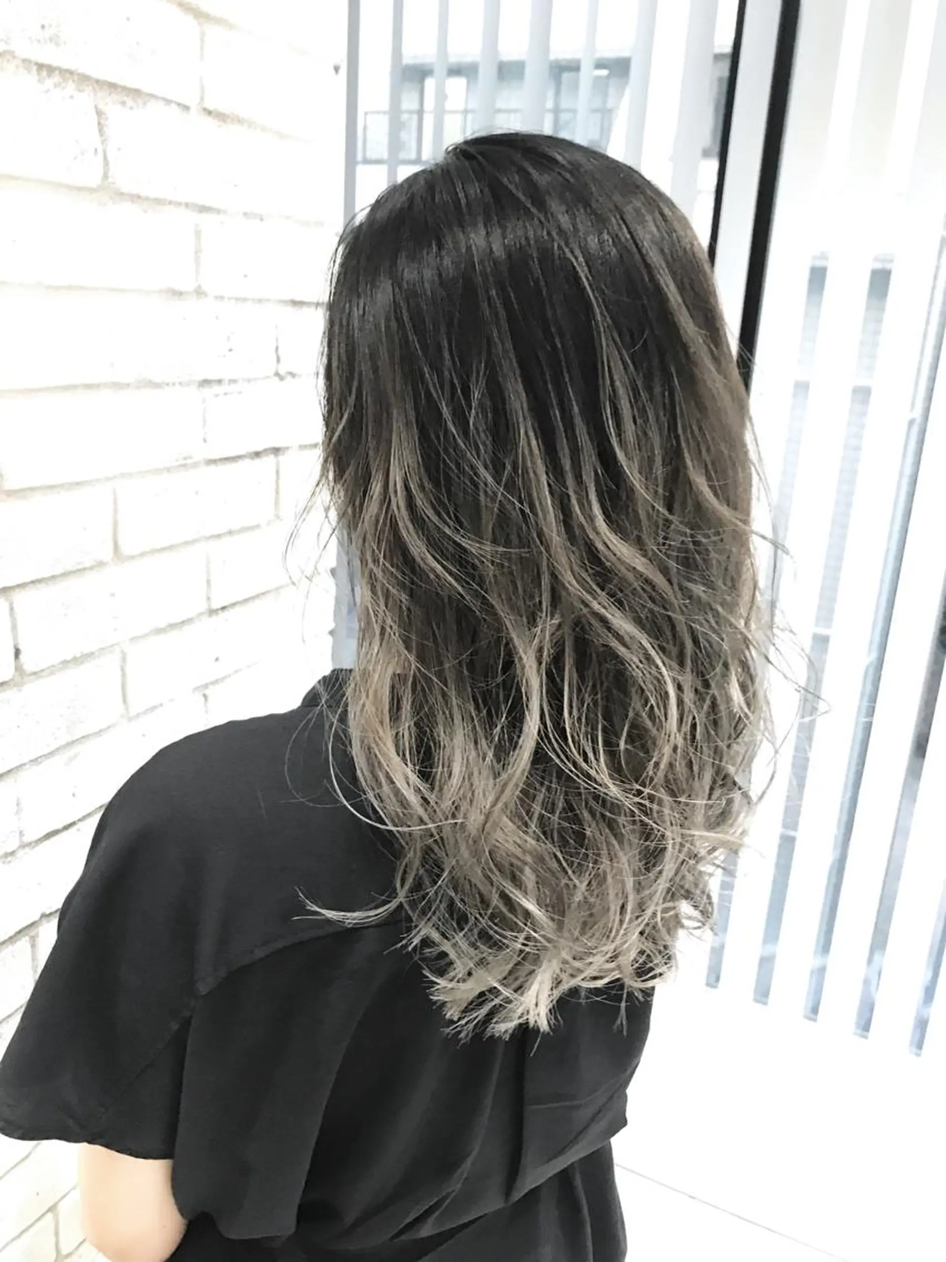セミロング カラー パーマ ヘアアレンジ バレイヤージュ レイヤーカット ヘアカラー バレイヤージュ/ 髪質改善/渡邉悟🌱のヘアスタイル