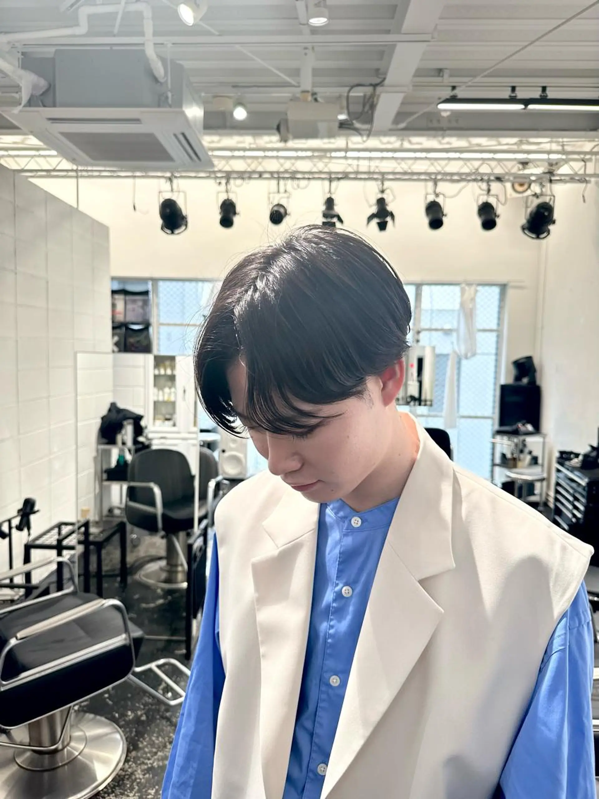 ショート パーマ メンズ カット パーマ 🎀ツヤ髪/韓国 ヘアミカ🎀のヘアスタイル