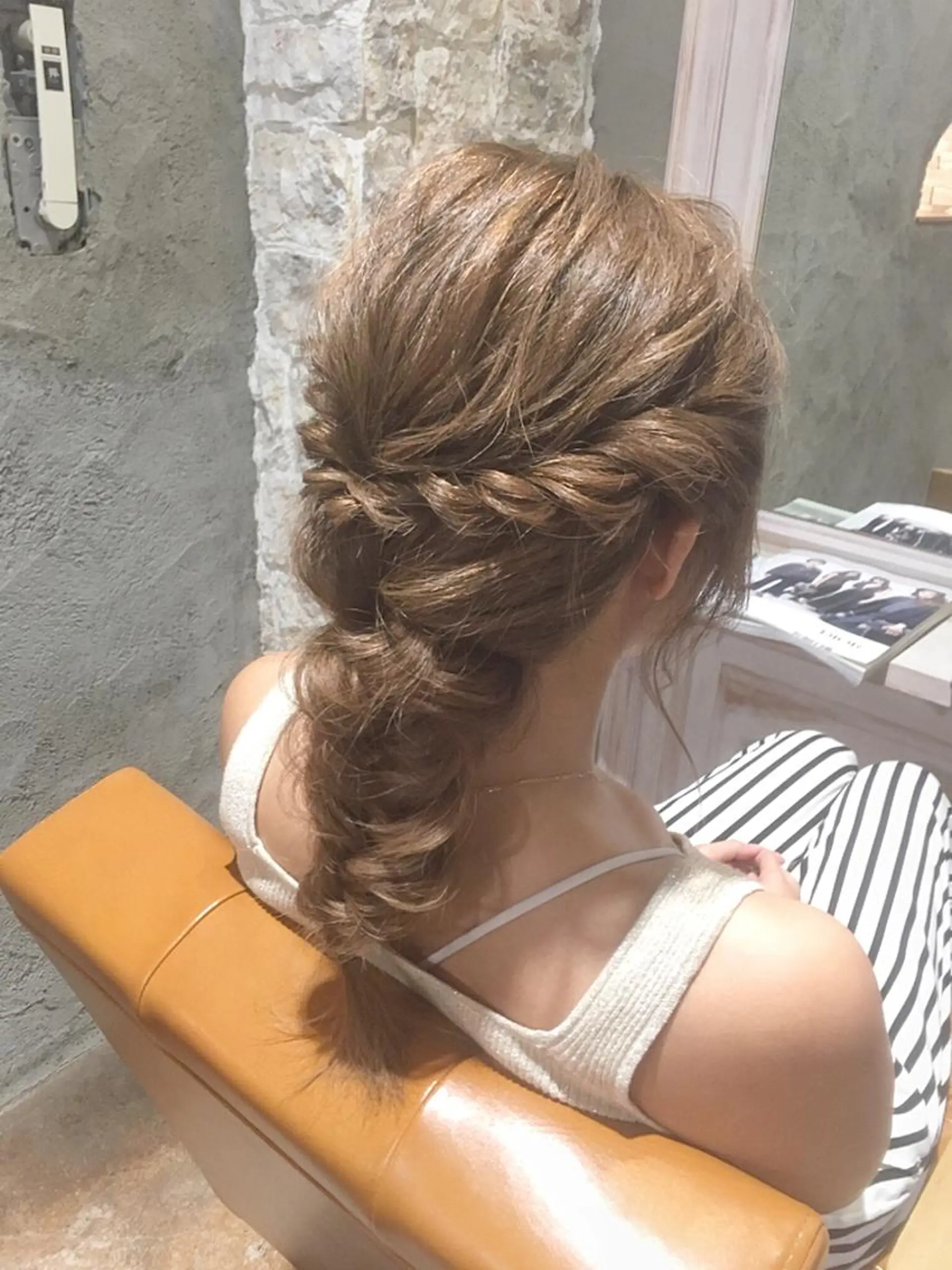 ロング カラー ヘアアレンジ EMANON天神所属・Hitomi Ezakiのヘアスタイル