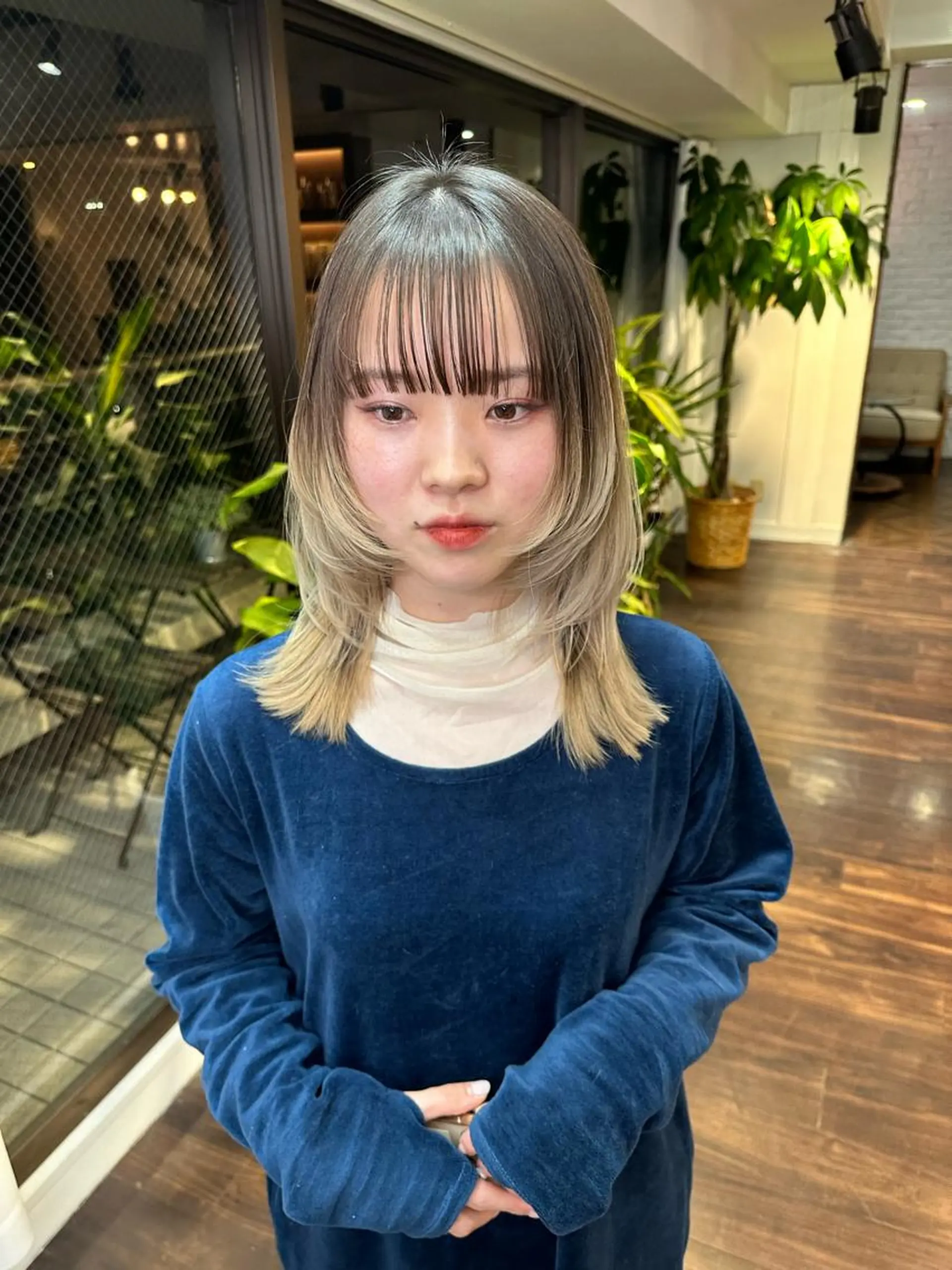 ミディアム カラー カット ヘアカラー トリートメント ワンホンヘア ケラチン/Kaitoのヘアスタイル