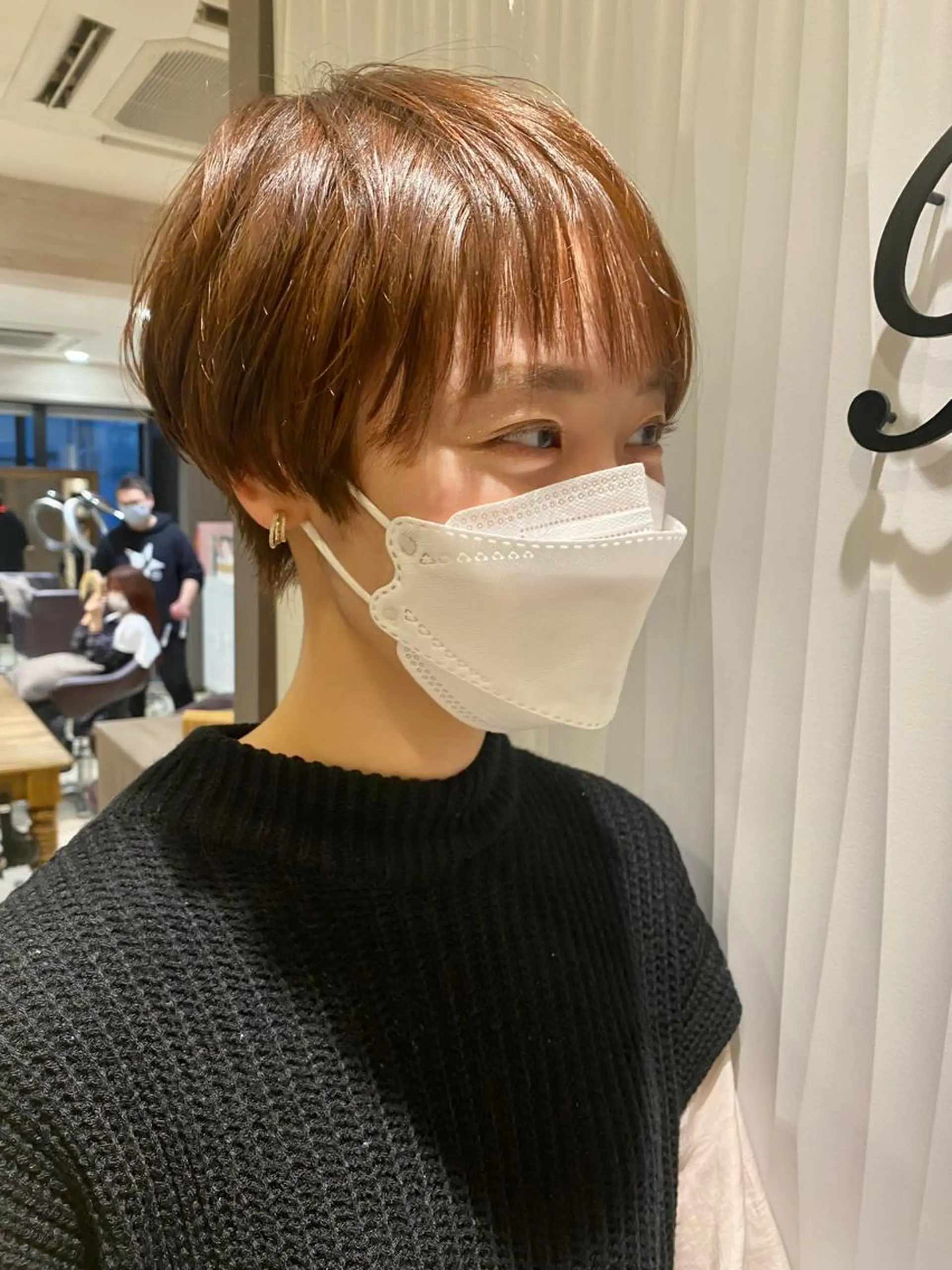 ミディアム カット ヘアカラー トリートメント 大倉 未波のヘアスタイル