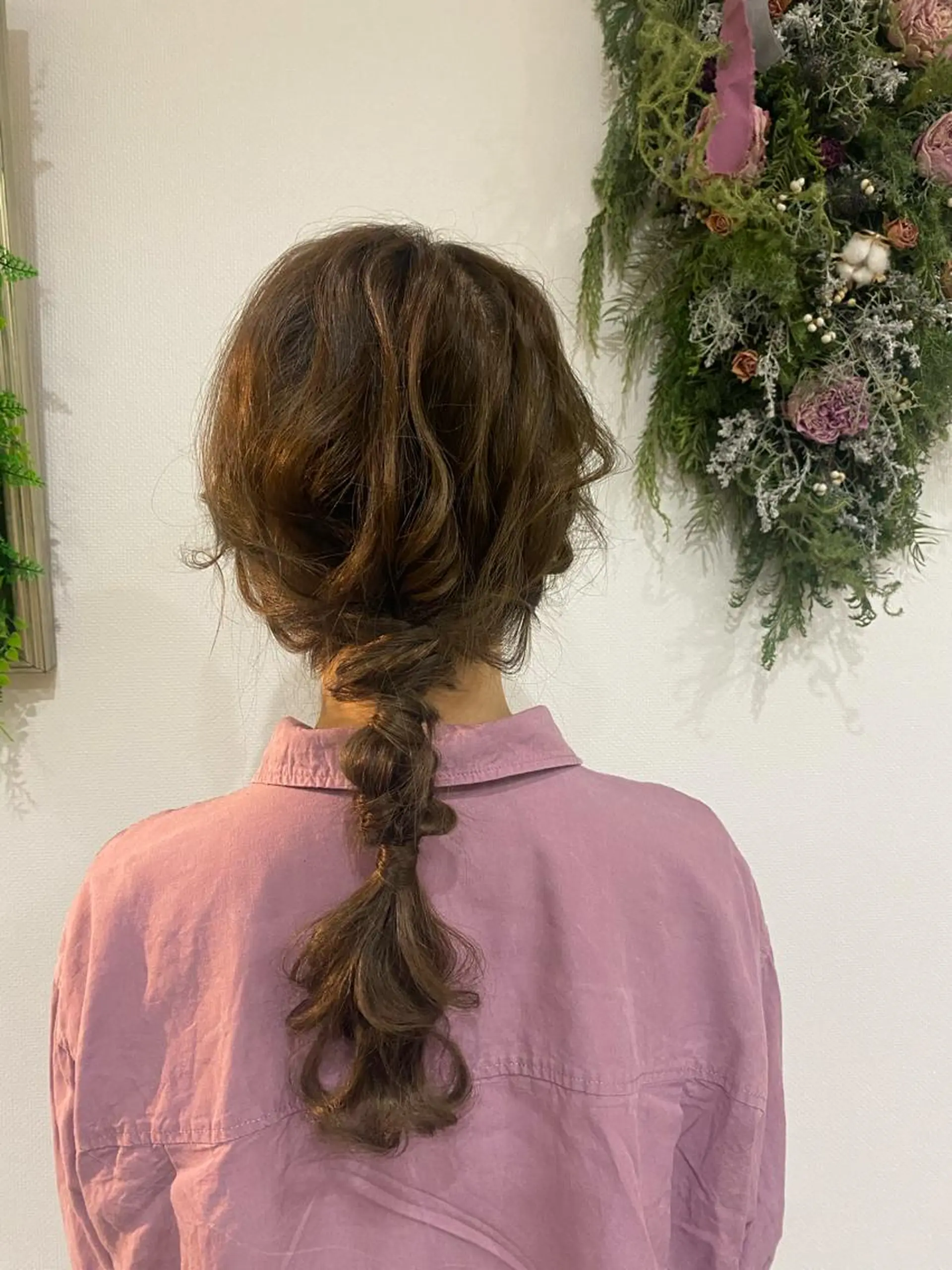 ロング ヘアアレンジ ブリーチなしベージュ /ヘアセット/ミユのヘアスタイル