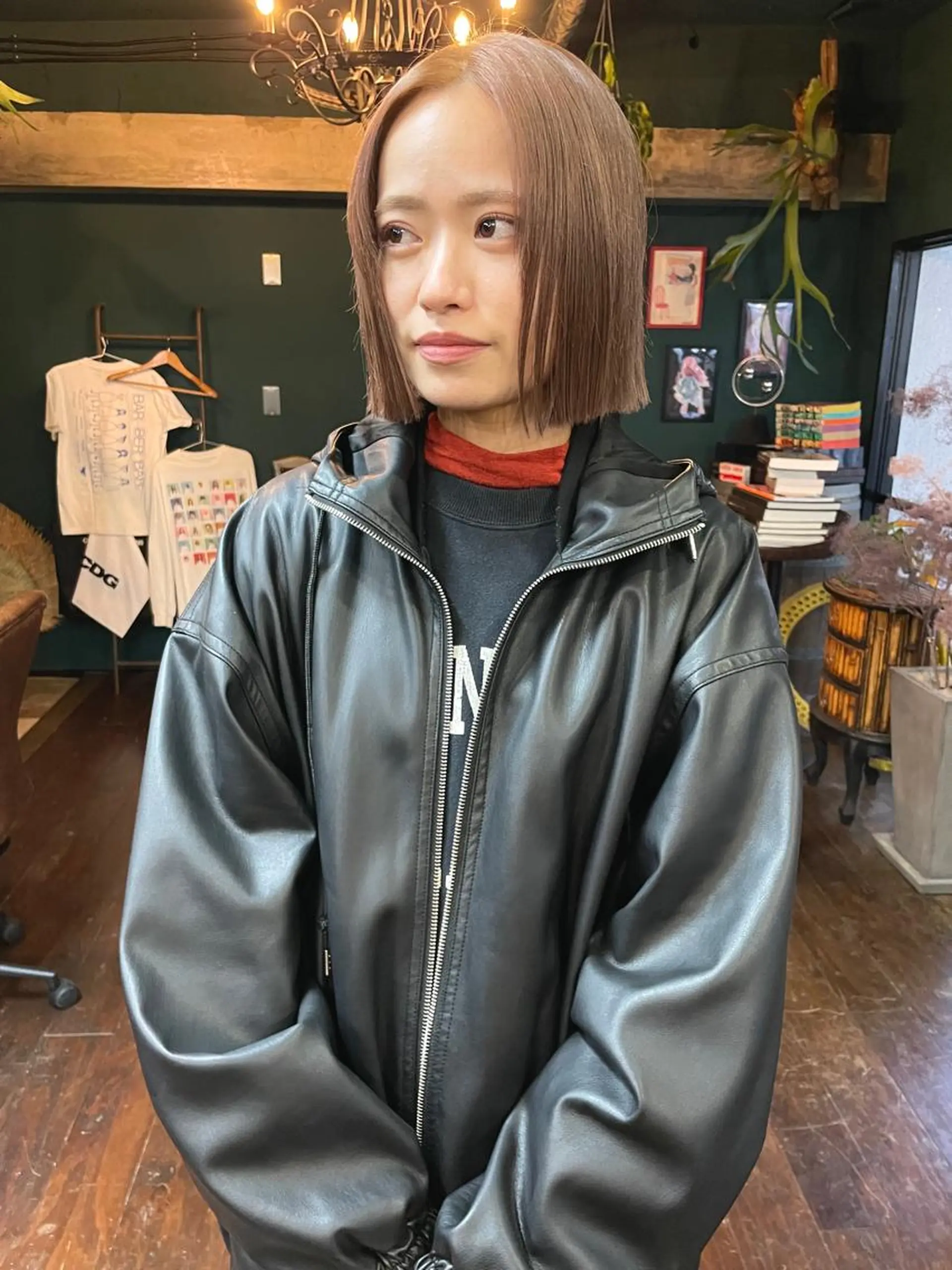 ミディアム カット ヘアカラー トリートメント vivre libre所属・vivre libreのヘアスタイル