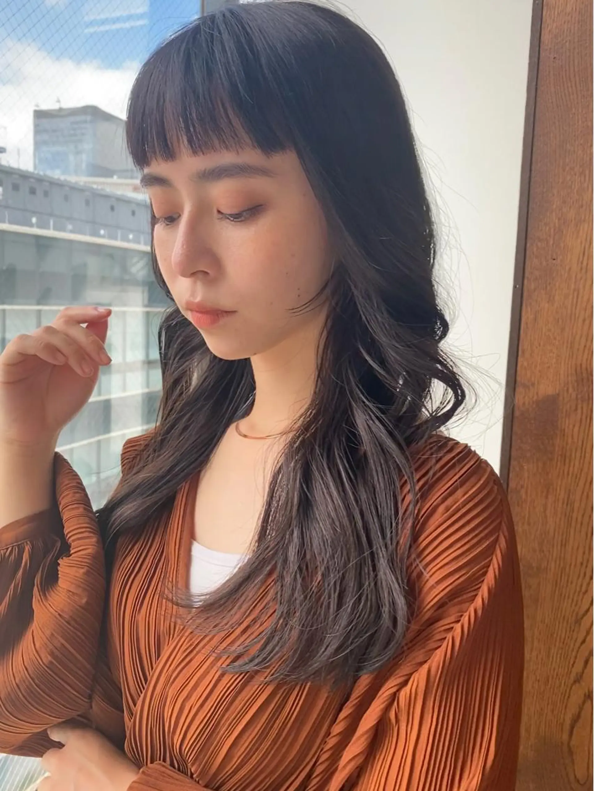 セミロング くびれヘア 顔周りカット 小顔カット トリートメント 【1日2名様限定】 AFLOAT白川雄副のヘアスタイル