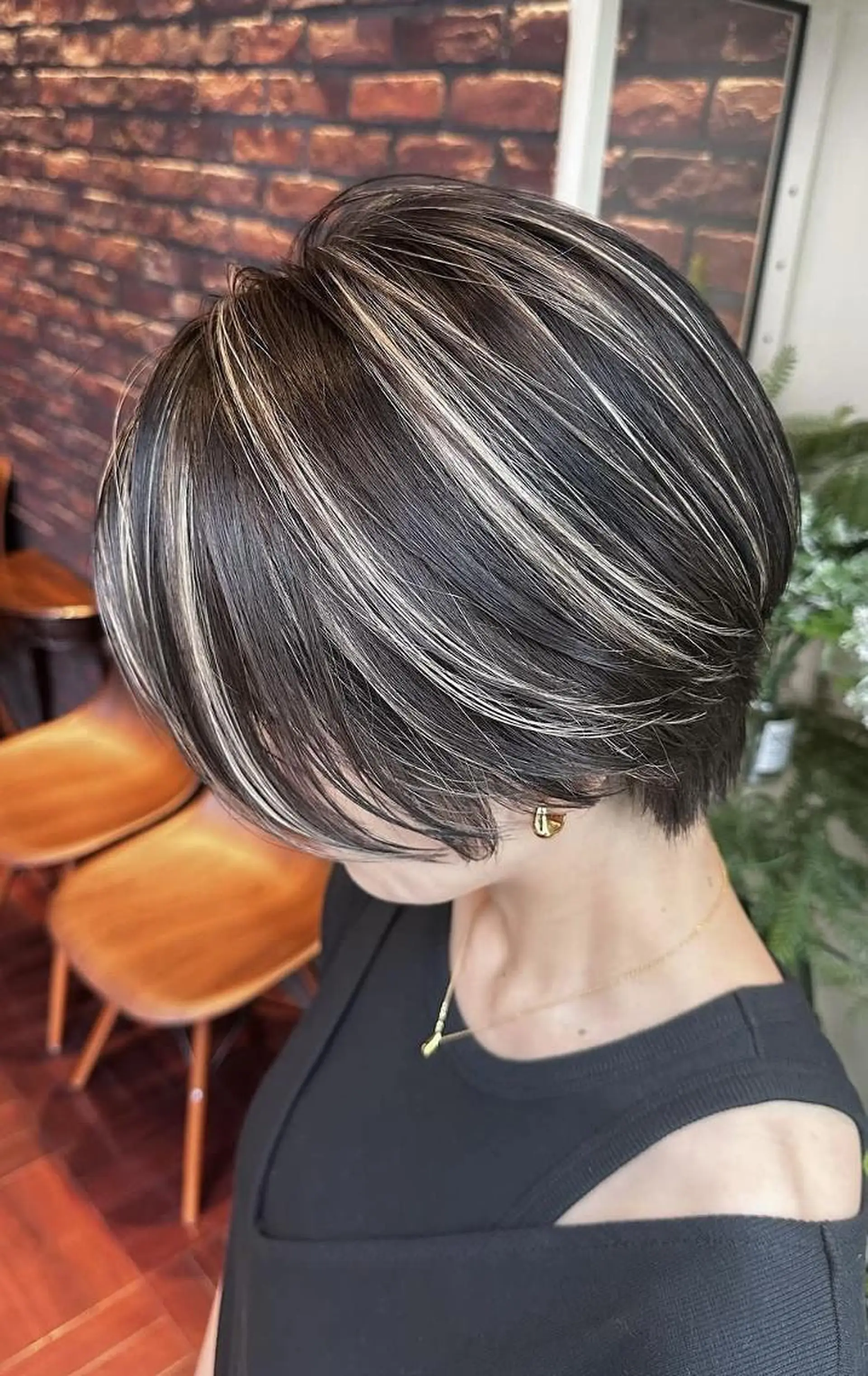 ショート ヘアカラー 🎀ワンレンボブ🎀 ワンカラー　あゆみのヘアスタイル