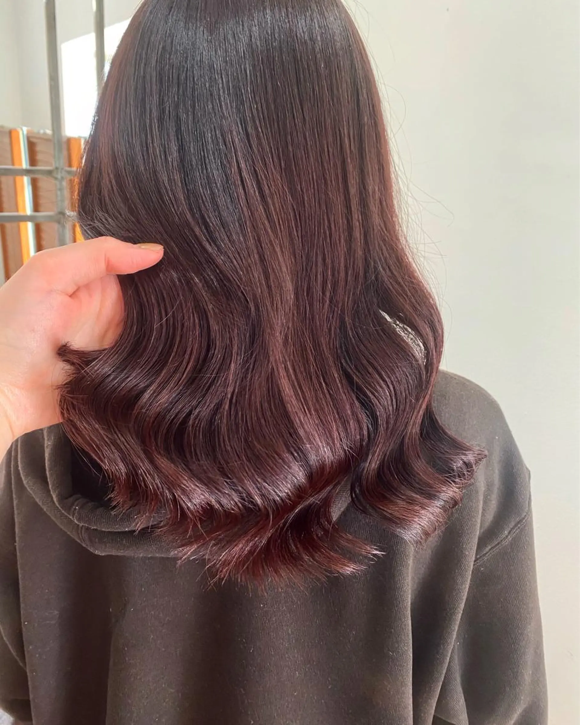 セミロング カラー ベージュカラー ピンクカラー ピンクベージュ フラム所属・WATANABE MISAKIのヘアスタイル