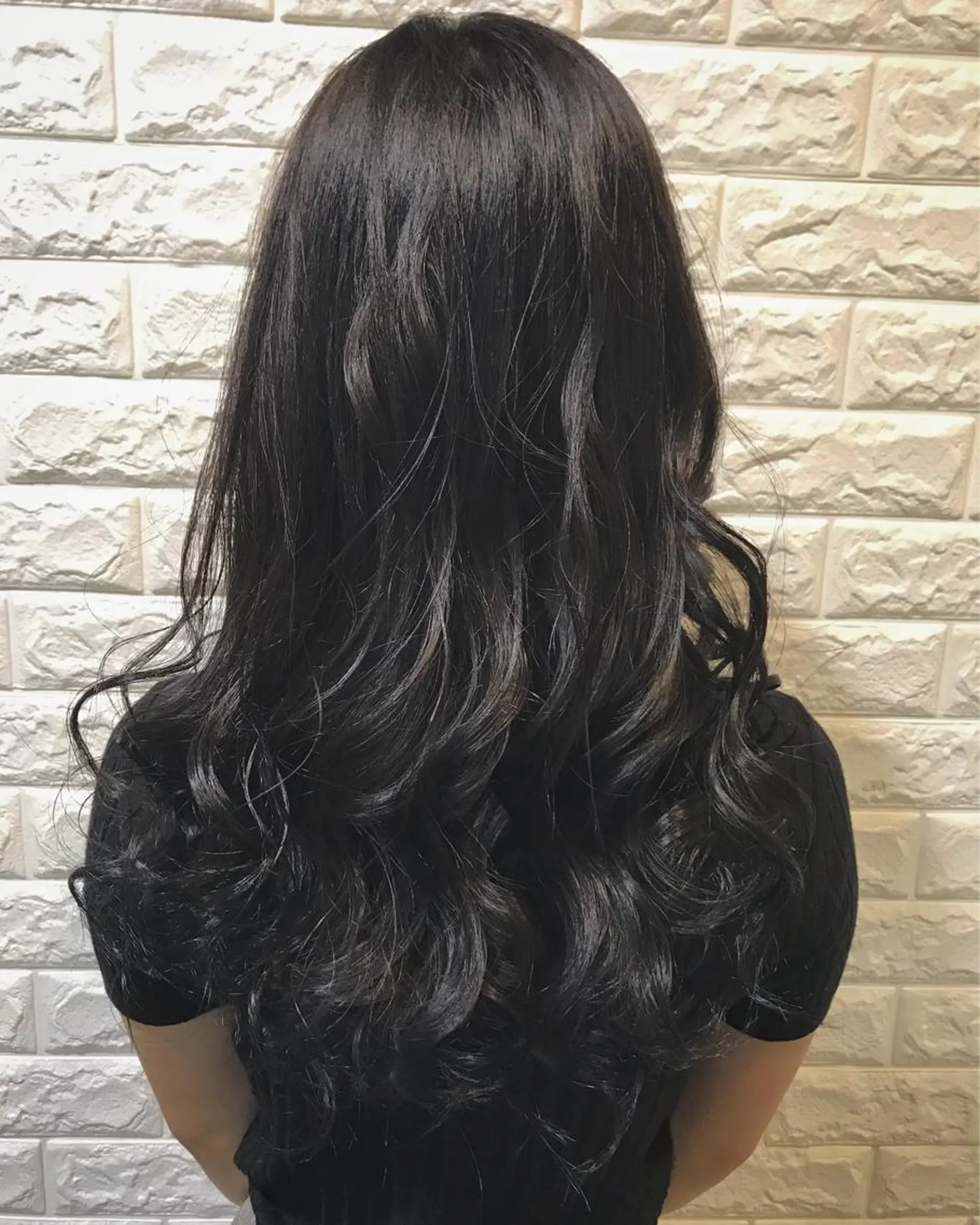 ロング カラー ヘアアレンジ アッシュ knock【ノック】所属・烏丸韓国ヘア🇰🇷 ayaka🎀のヘアスタイル