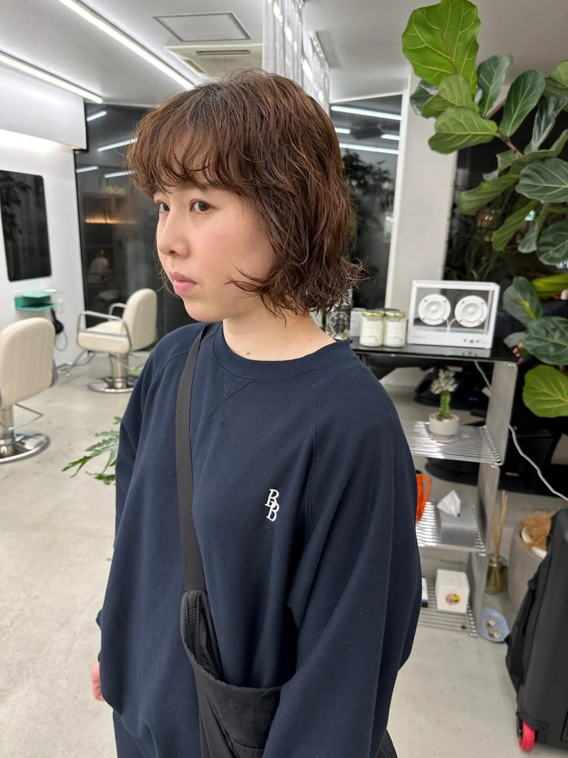 ショート パーマ ボブ ニュアンスパーマ カット パーマ トリートメント ボブ/レイヤー/ケア パーマ/リュウタのヘアスタイル