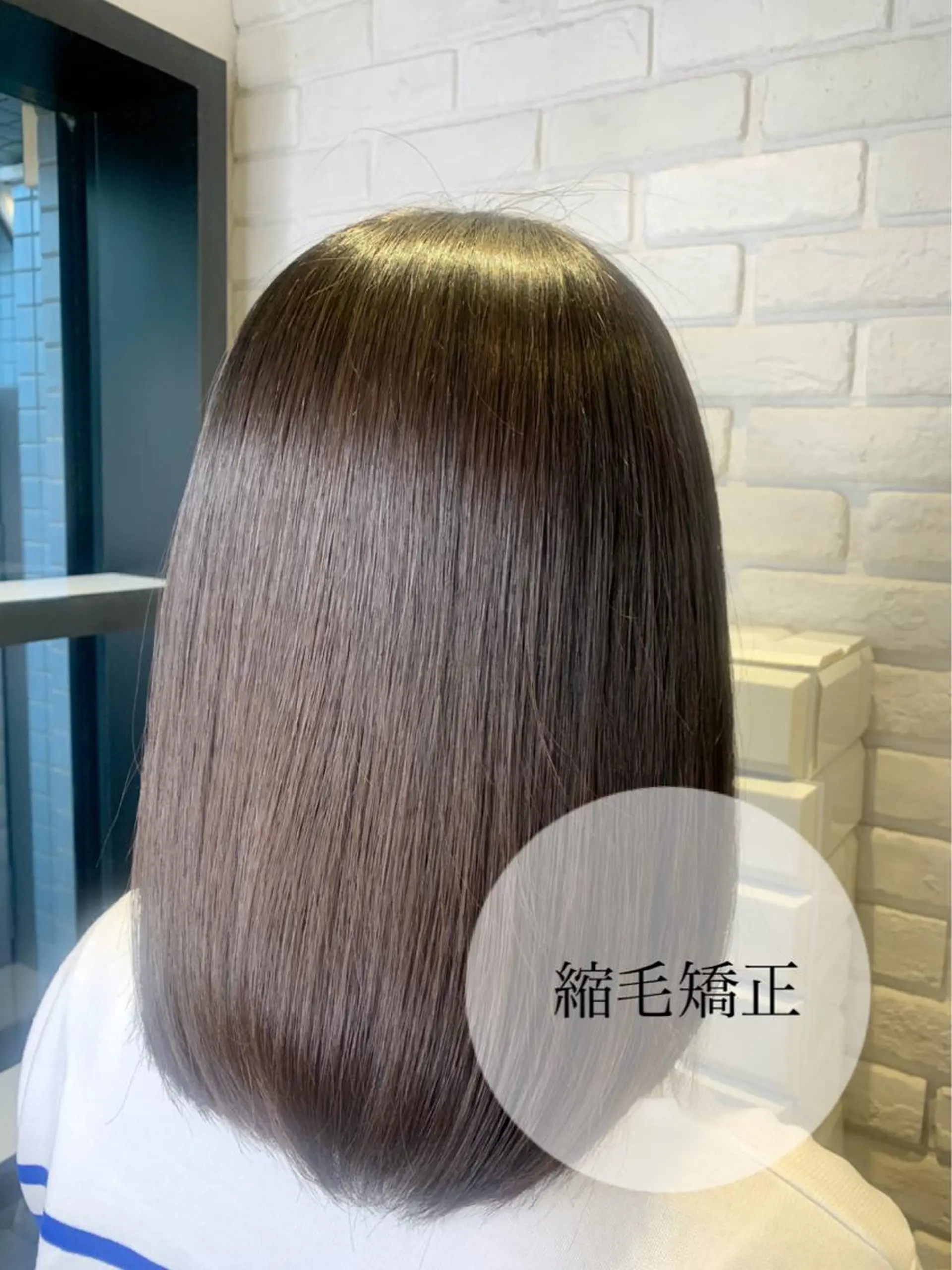 ミディアム パーマ 髪質改善/縮毛矯正 艶カラー/珠聡のヘアスタイル