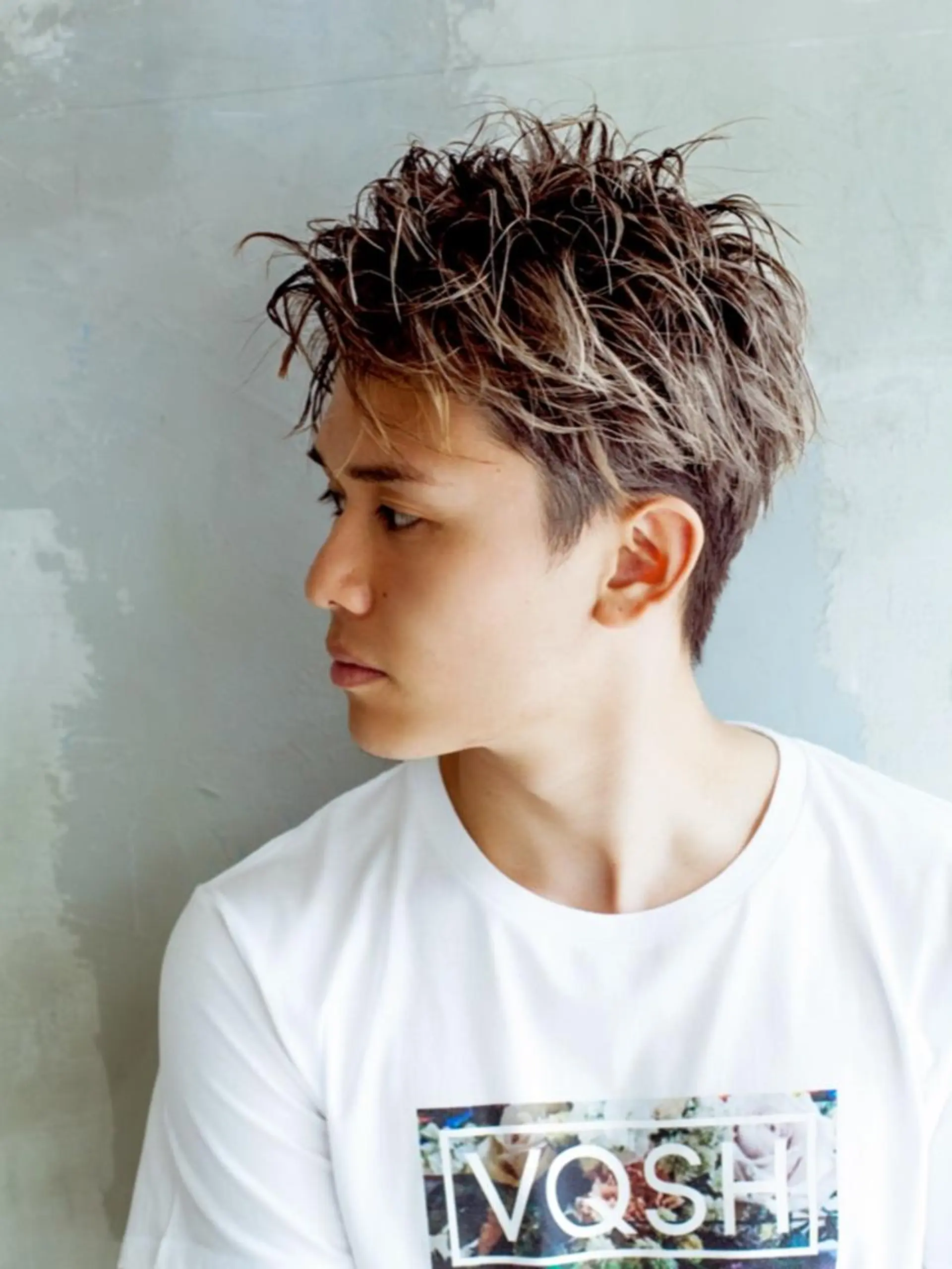 メンズ パーマ カラー amie 北千住駅 西口店【アミ】のヘアスタイル