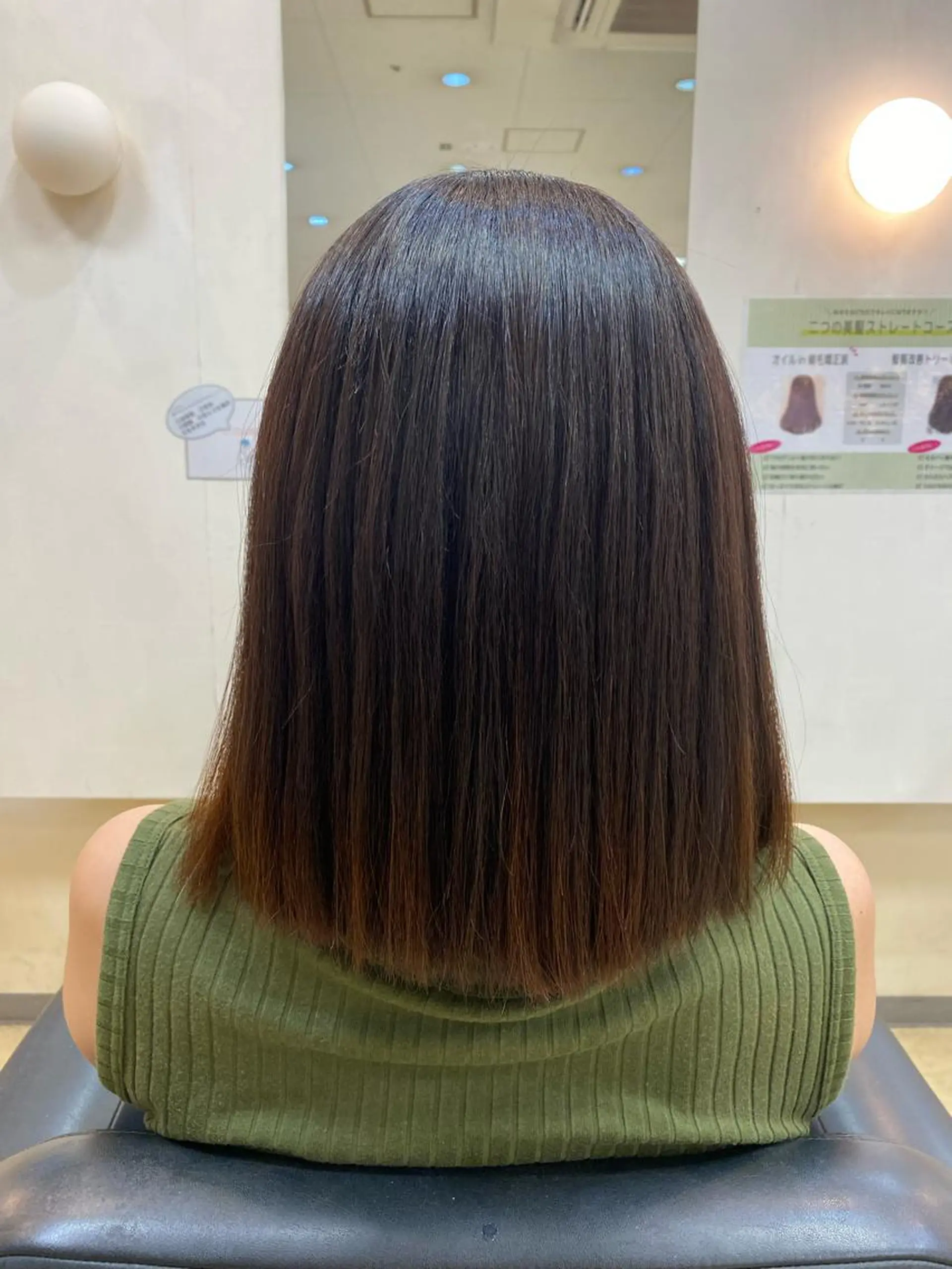 ミディアム 縮毛矯正 ショート/ボブ♥️ 北野のヘアスタイル