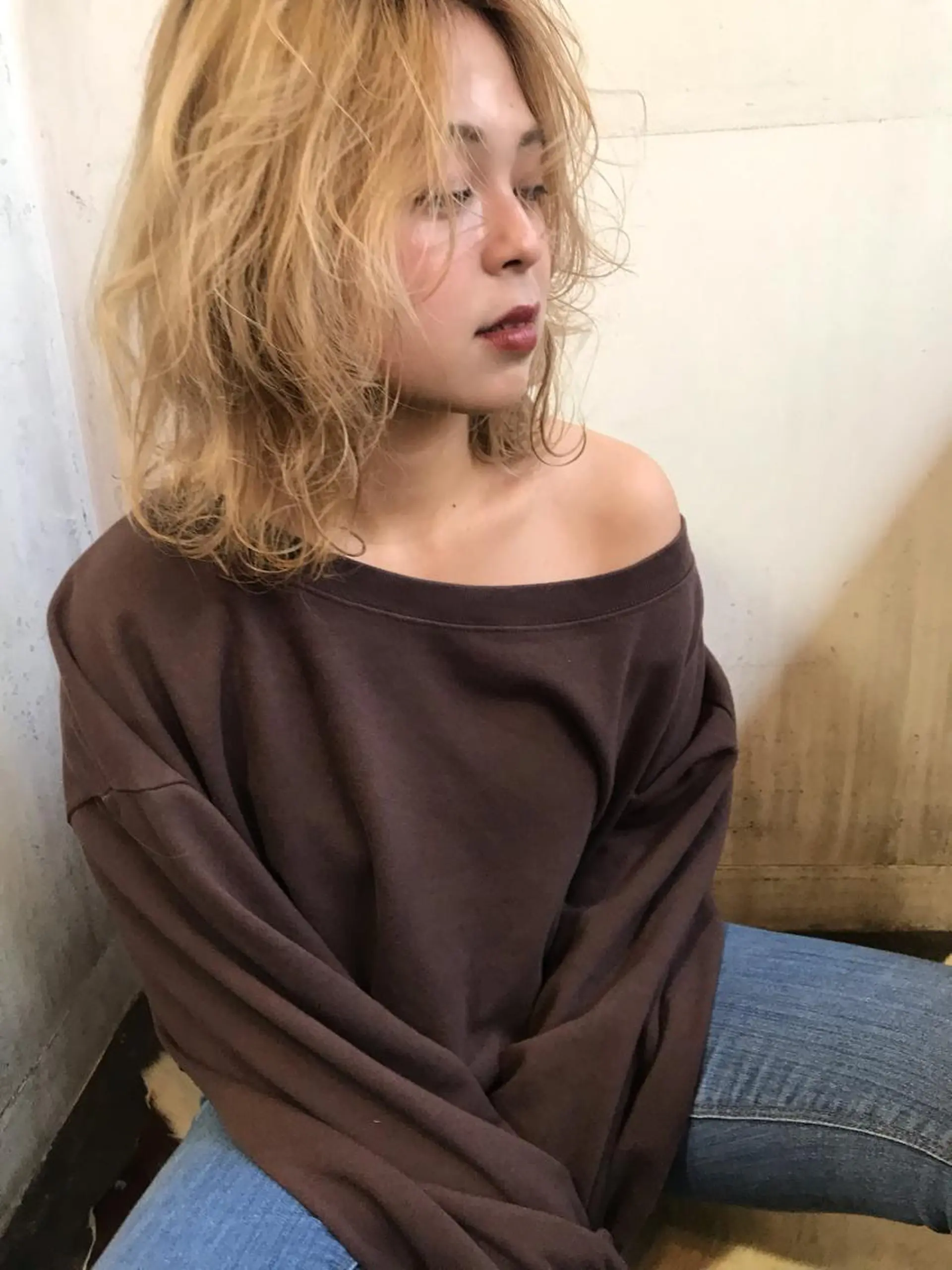 ミディアム ヘアカラー 韓国 / 中国ヘア 🦋Noniのヘアスタイル