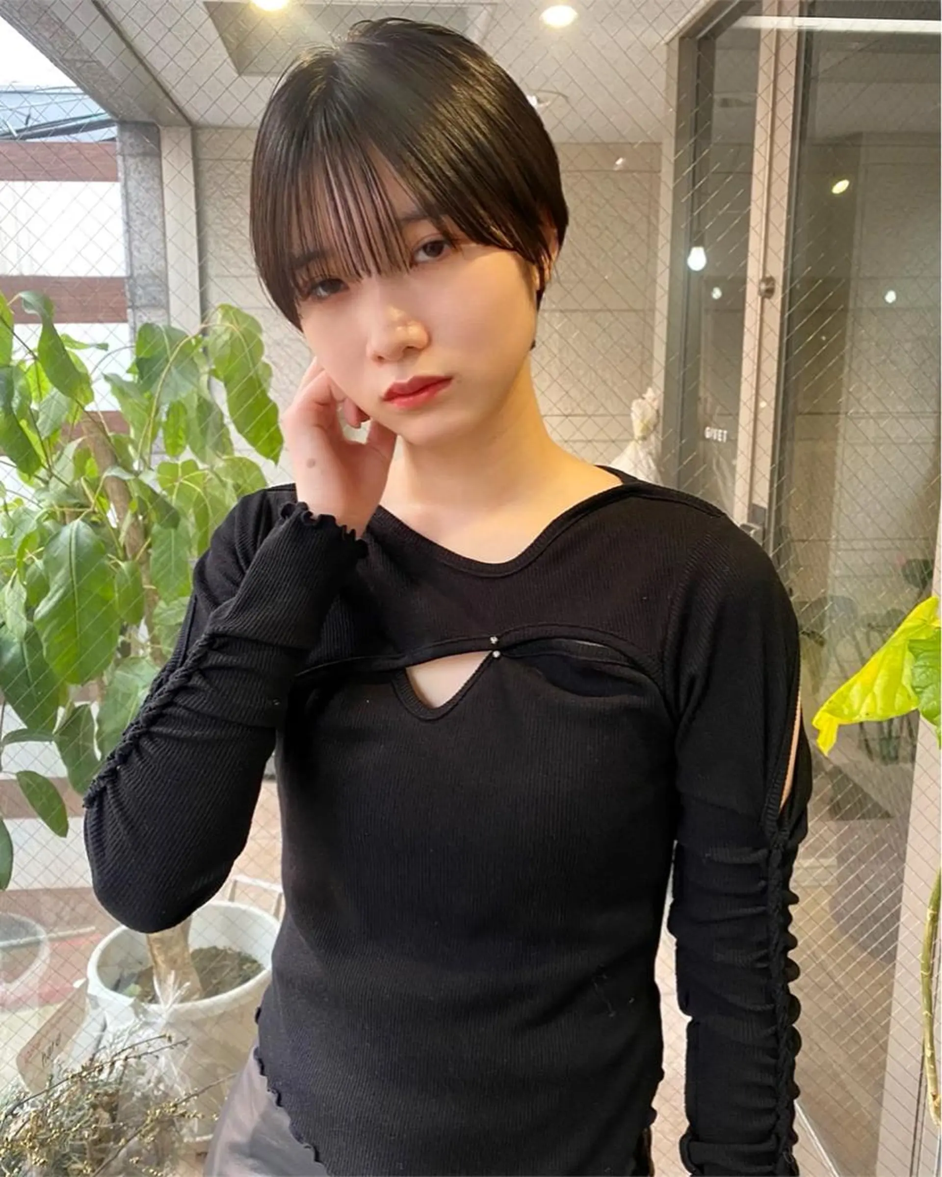 ショート カラー ヘアアレンジ ショートヘア GIVET (ジヴェ)所属・撮影モデル募集 🦋soemikaのヘアスタイル