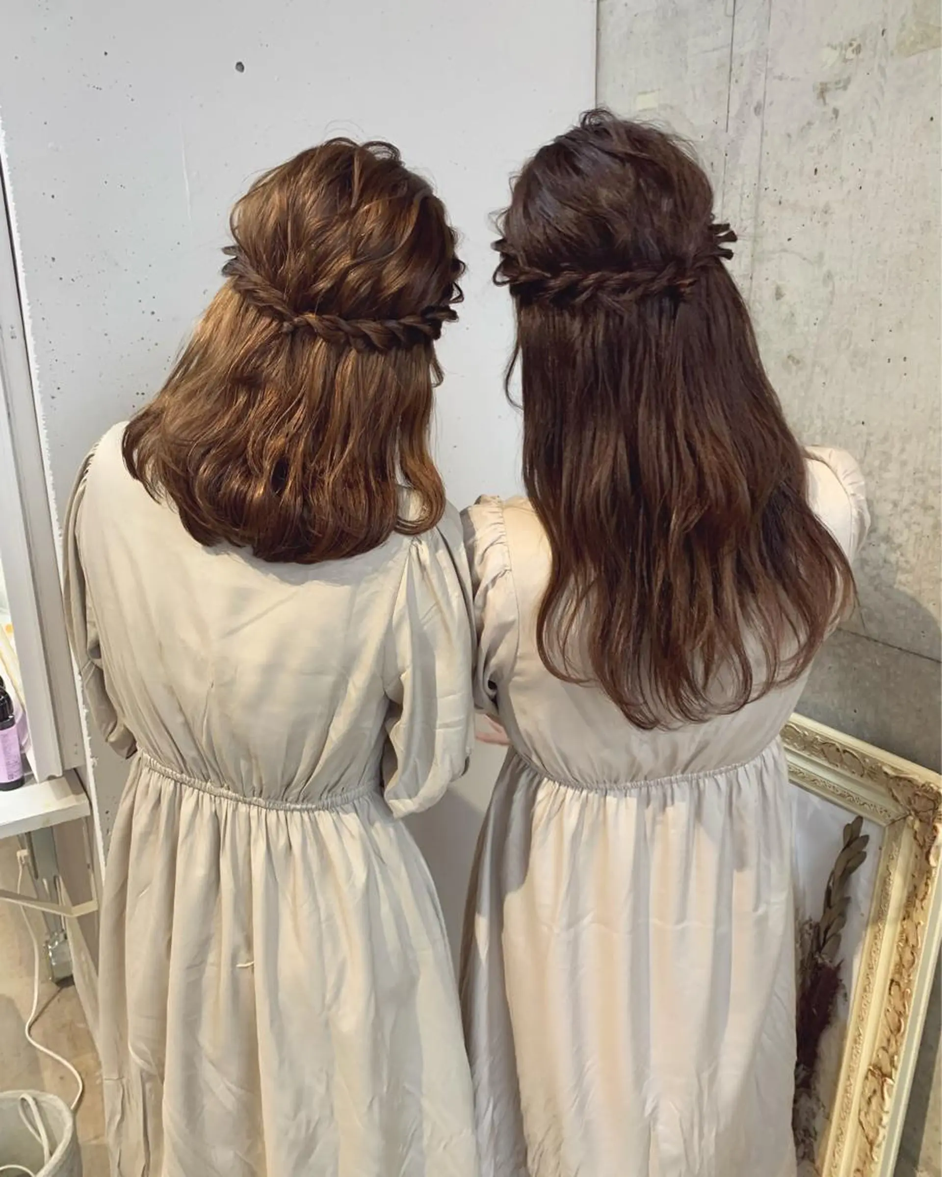 セミロング カラー ヘアアレンジ ヘアセット 🎀taro ブリーチなしカラーのヘアスタイル