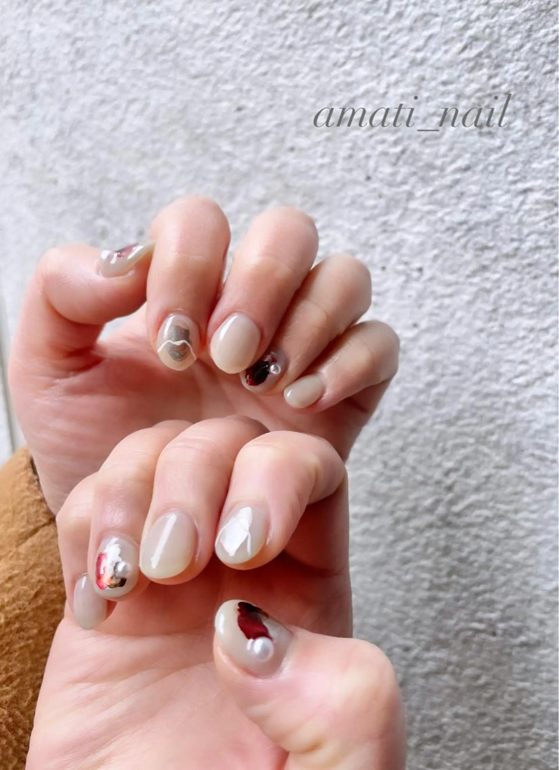 ネイル アートネイル 入学式 フットネイル ジェルネイル グラデーション ハンドネイル amati_nail TAKAKOのネイルデザイン