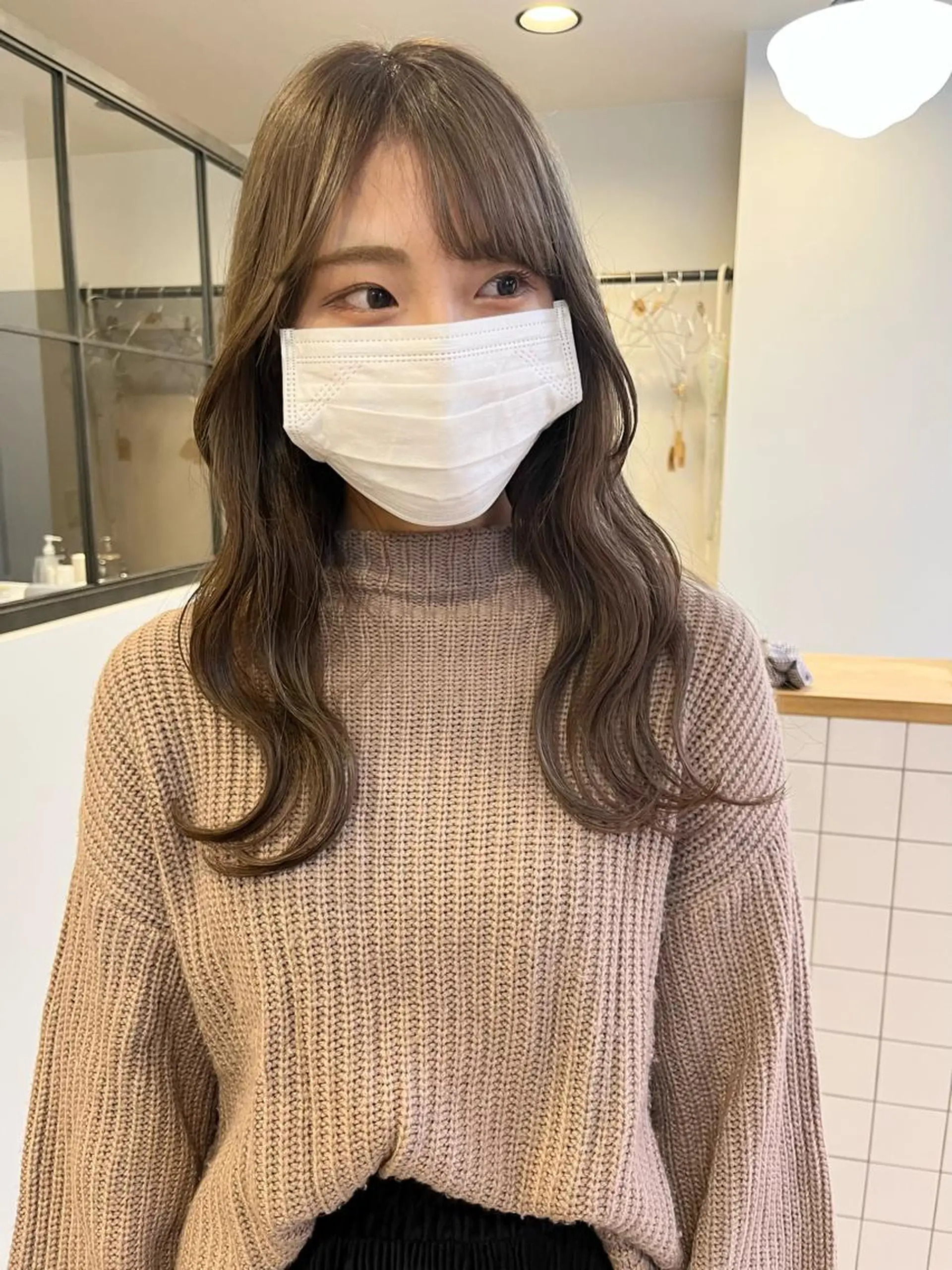 ロング 顔周りカット sion所属・北里 花咲のヘアスタイル