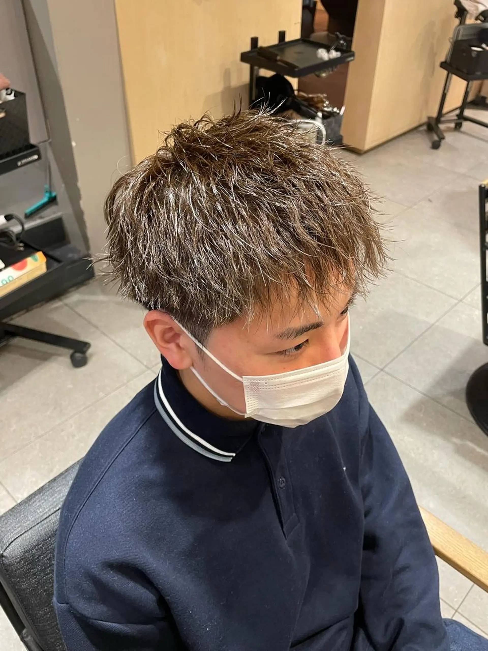 パーマ メンズ Le'a所属・渋谷/フェード/ 國分 翔のヘアスタイル